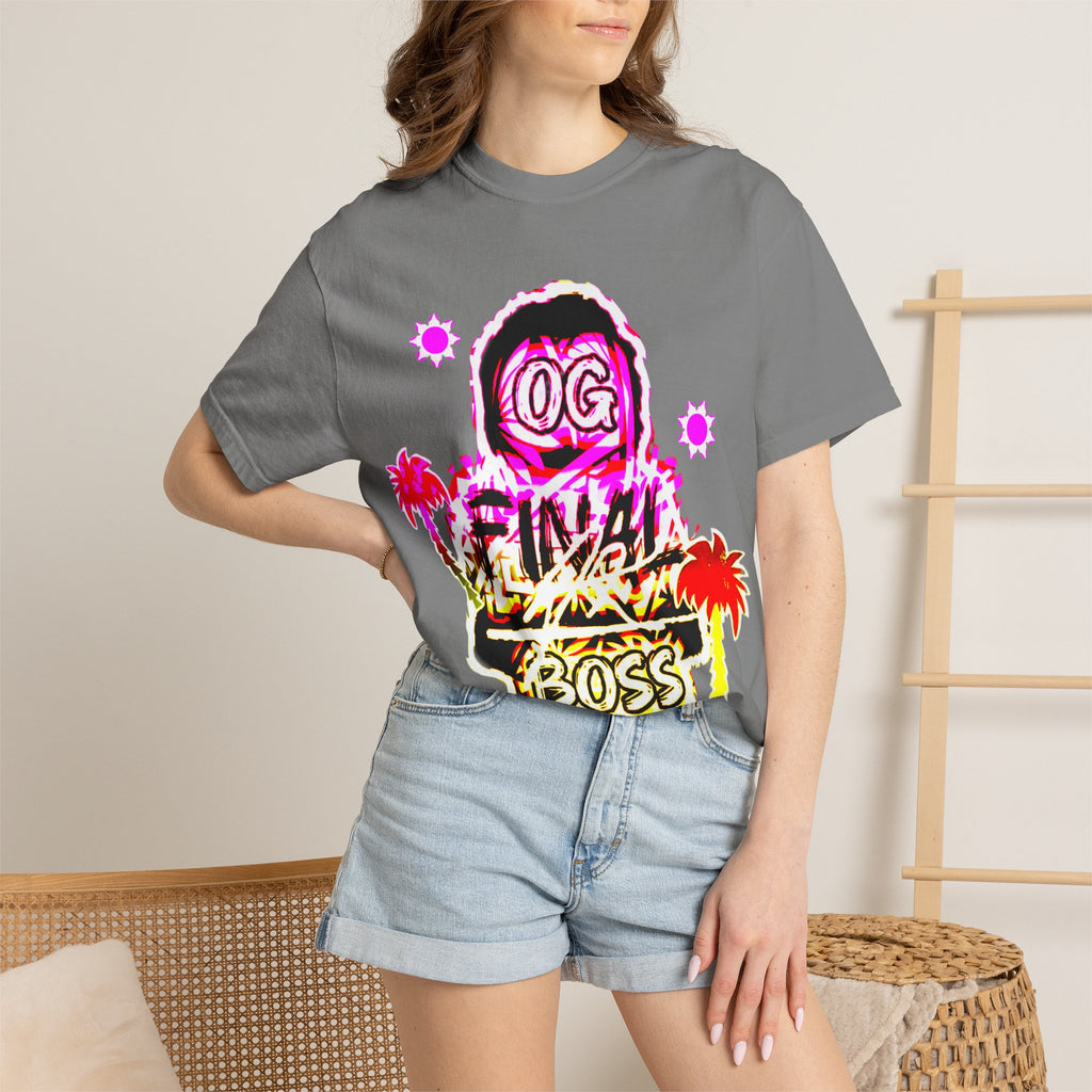 OG Final Boss Graphic T-Shirt —  Beach Palm Tee/Summer Edition T-shirt