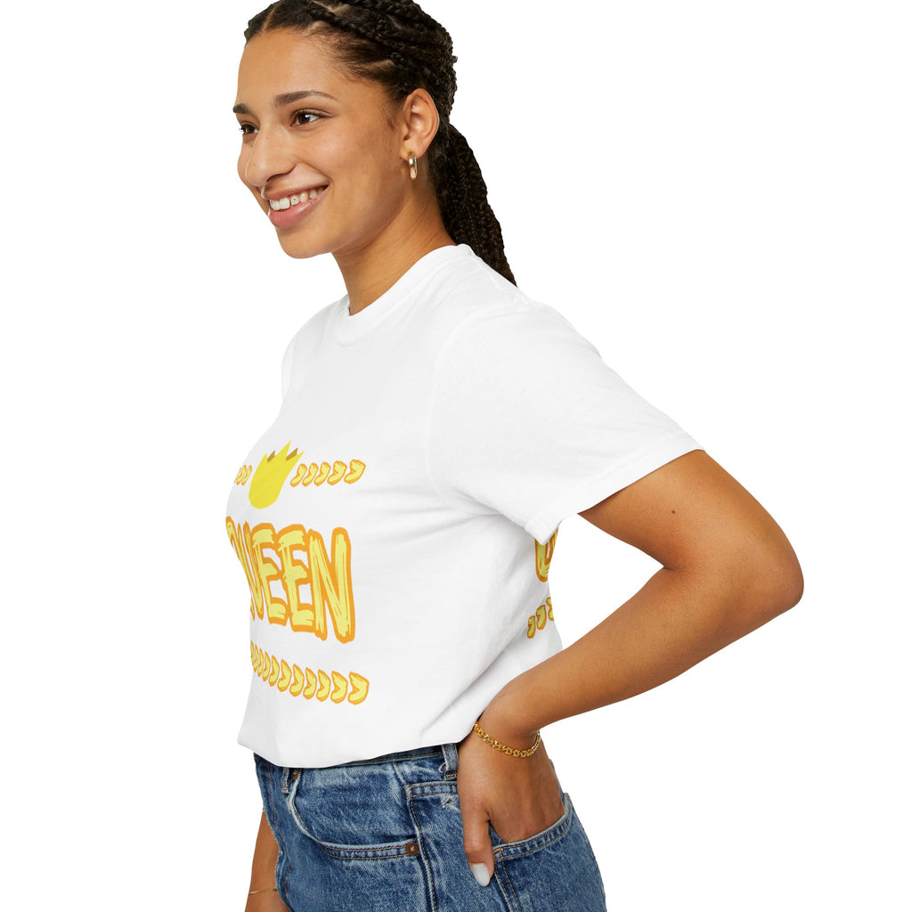 Queen Graphic T-Shirt — Yellow Crown Casual Tee