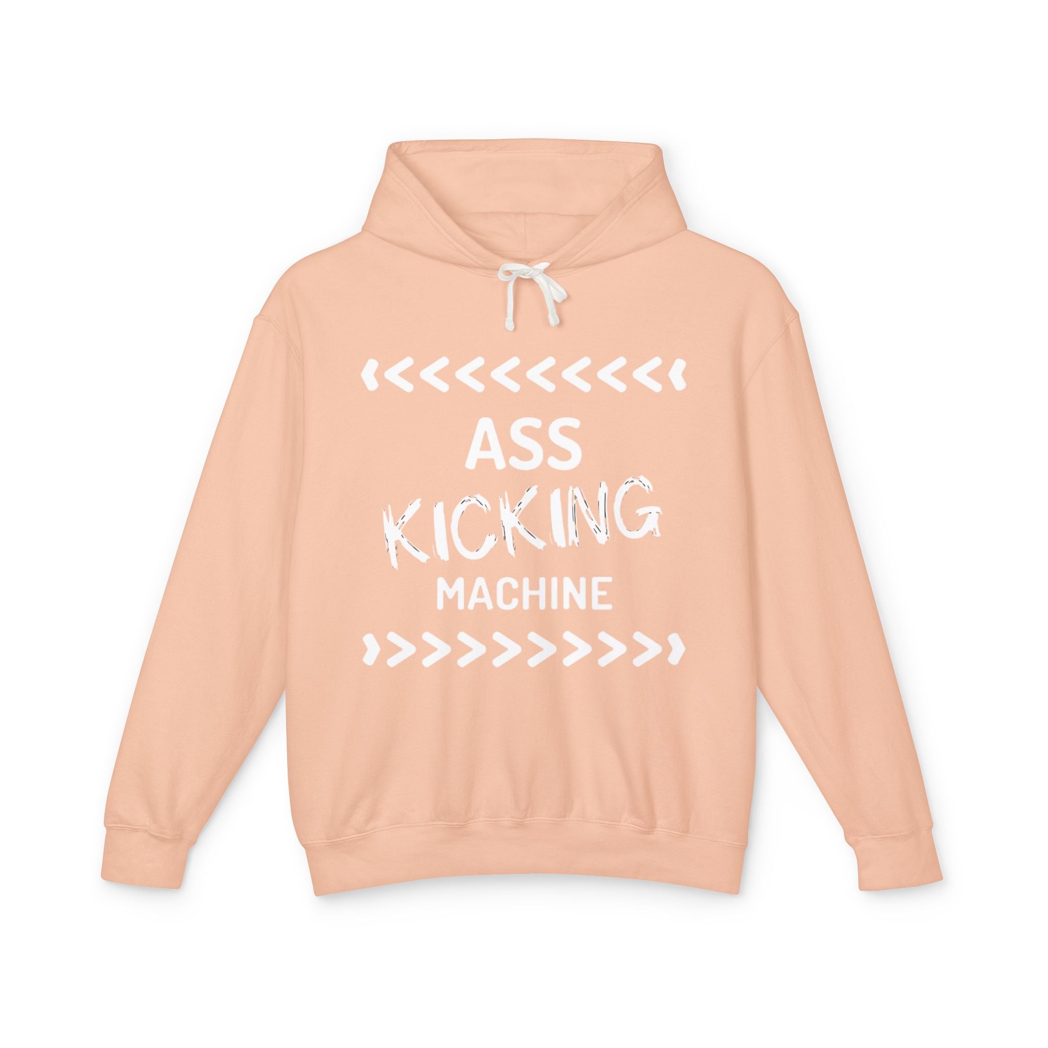 Hoodie — "Ass Kicking Machine" Lightweight Casual Pullover