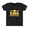 Youth 'King' Tee — Yellow Crown Graphic Kids T-Shirt