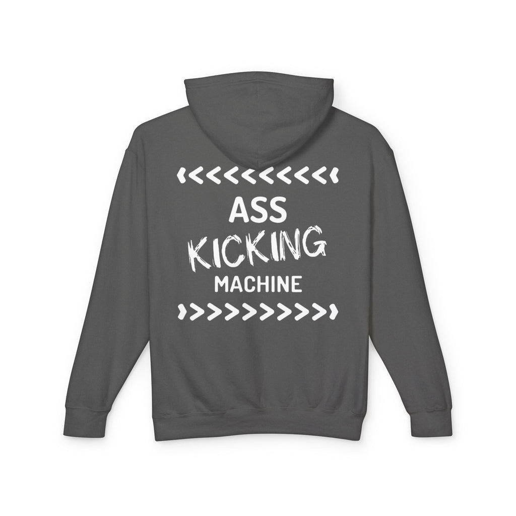 Hoodie — "Ass Kicking Machine" Lightweight Casual Pullover