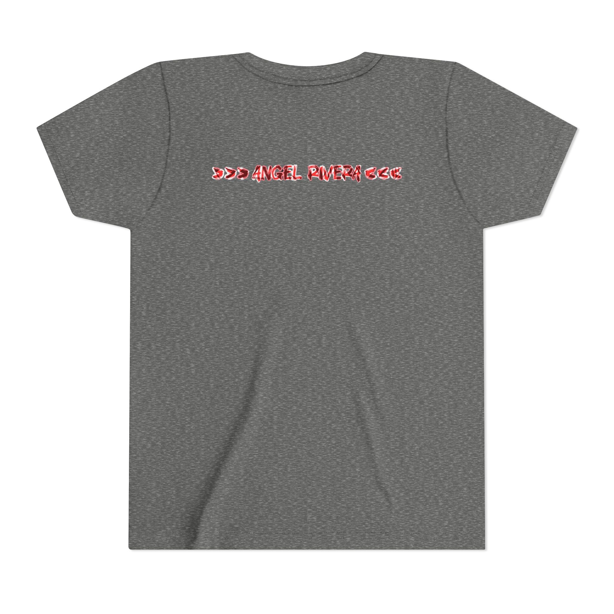 Youth Tee — “The Original Boss” Red Grunge Graphic (Angel Power)