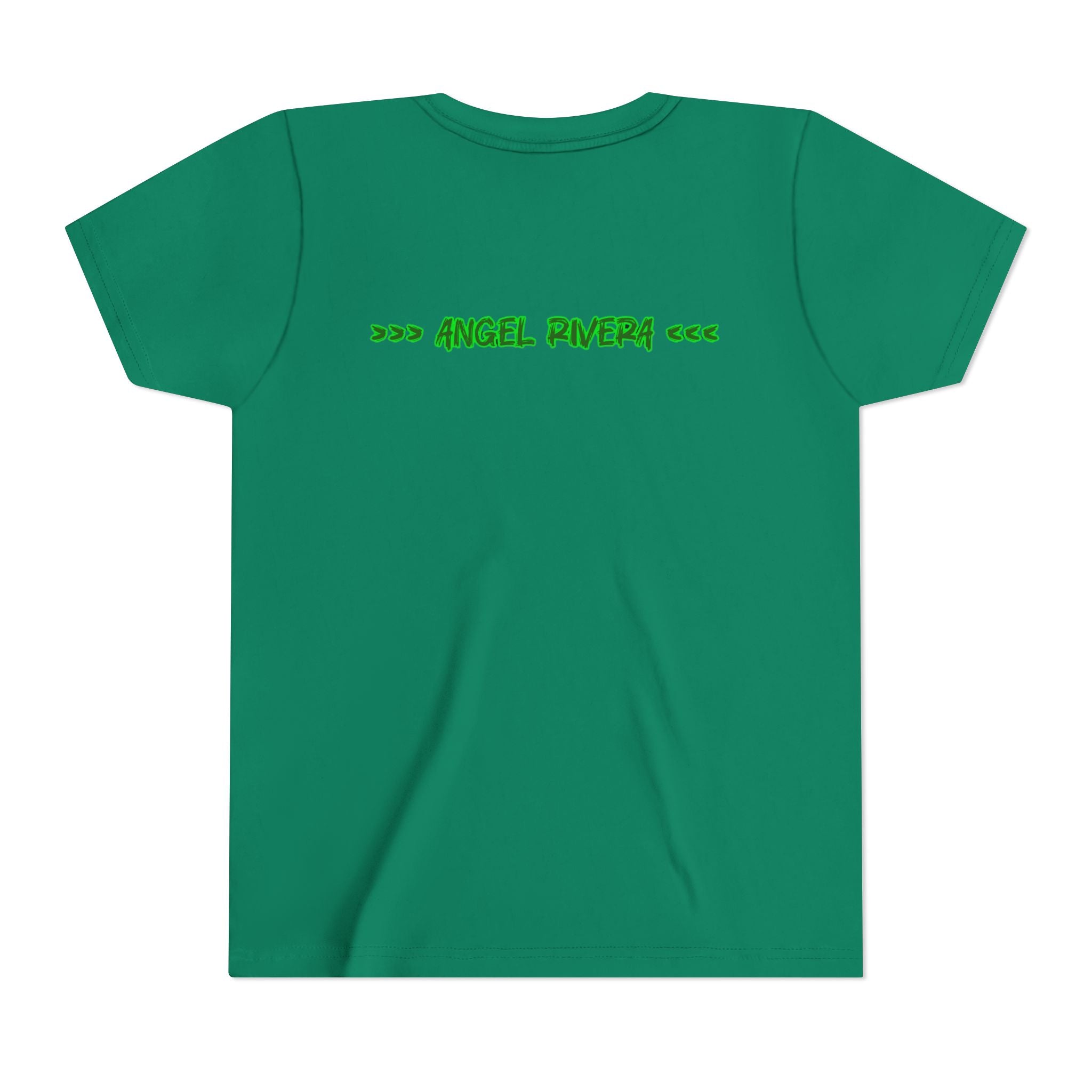 Youth Tee - 'I Trust Nobody' Neon Green Broken Heart Graphic