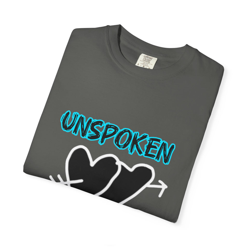 Unspoken Rizz Graphic T‑Shirt — 'Unspoken' Heart Front & 'Angel Rivera' Back