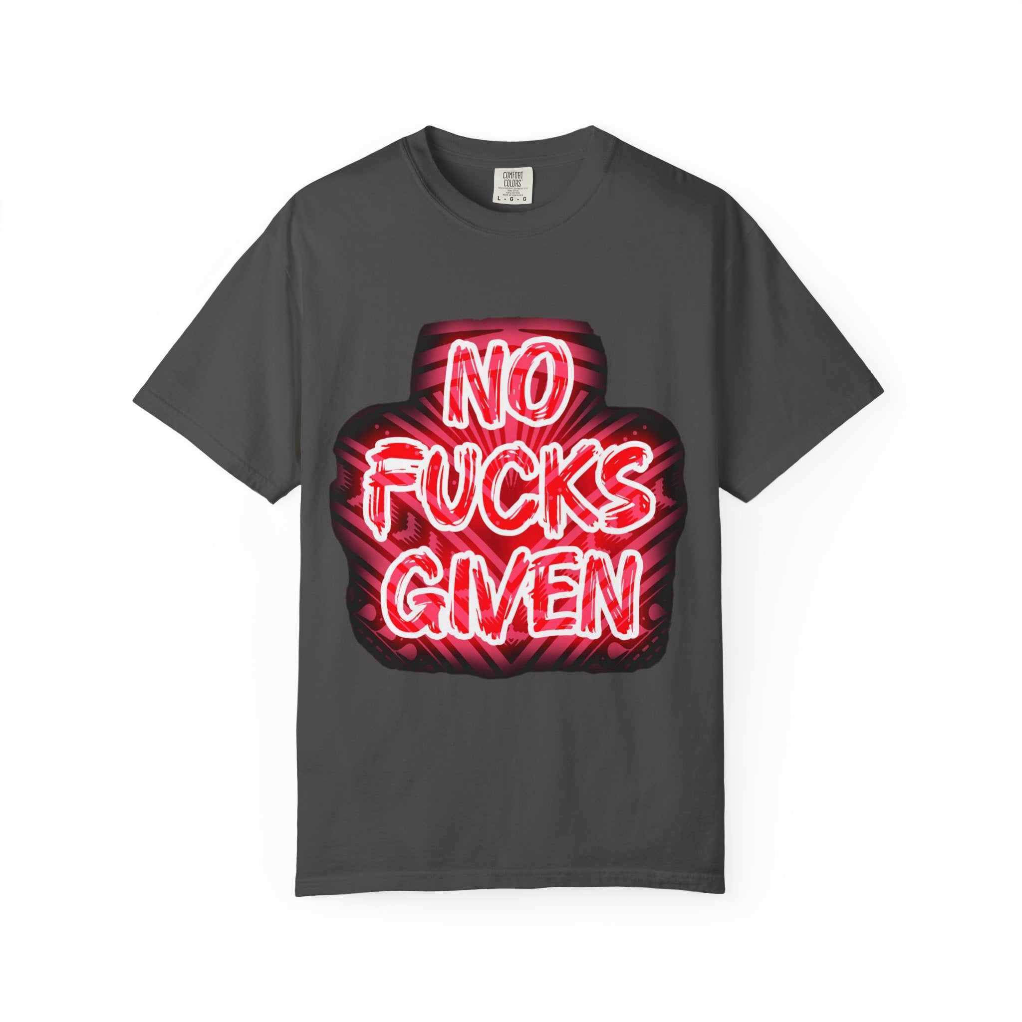 Graphic T-Shirt — "No Fucks Given" Neon Style Tee