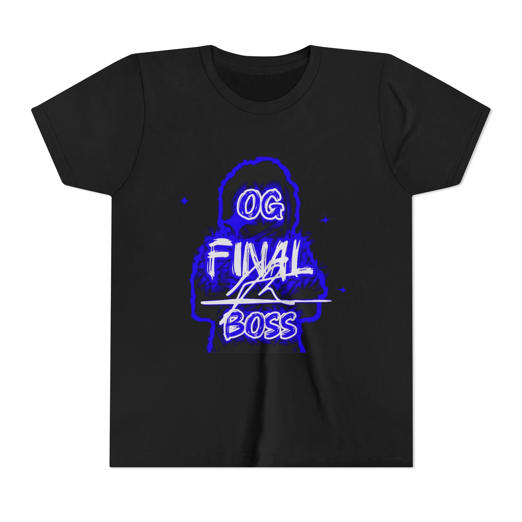 Youth Tee — "OG Final Boss" - Sapphire - Graphic Shirt