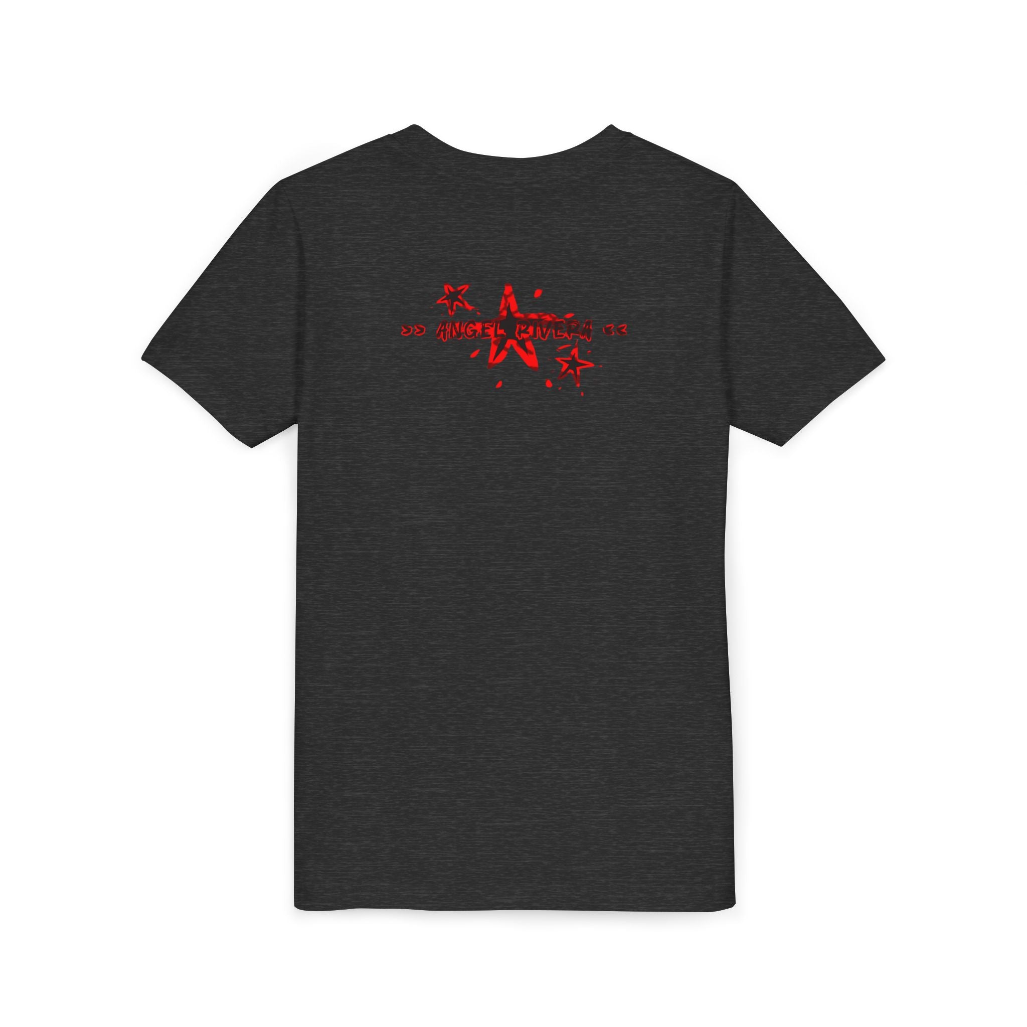 Youth Tee — "Never Lackin'" Graphic Tee (Red Distressed Stars)