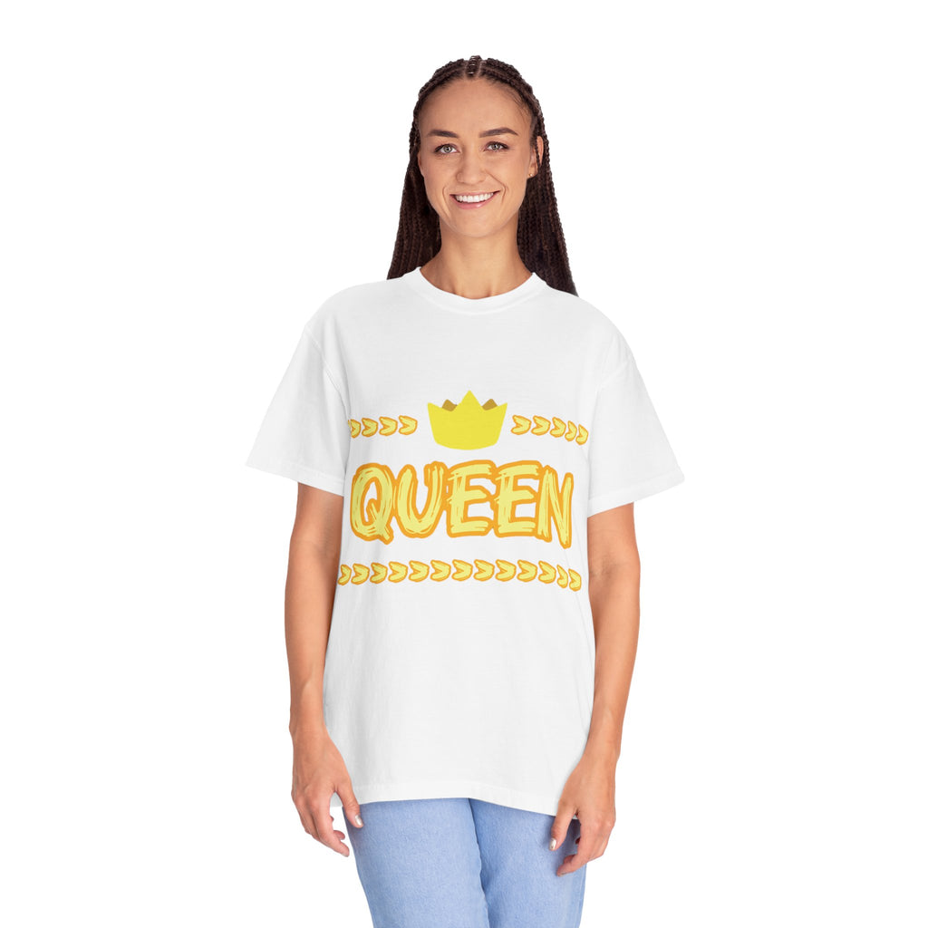 Queen Graphic T-Shirt — Yellow Crown Casual Tee