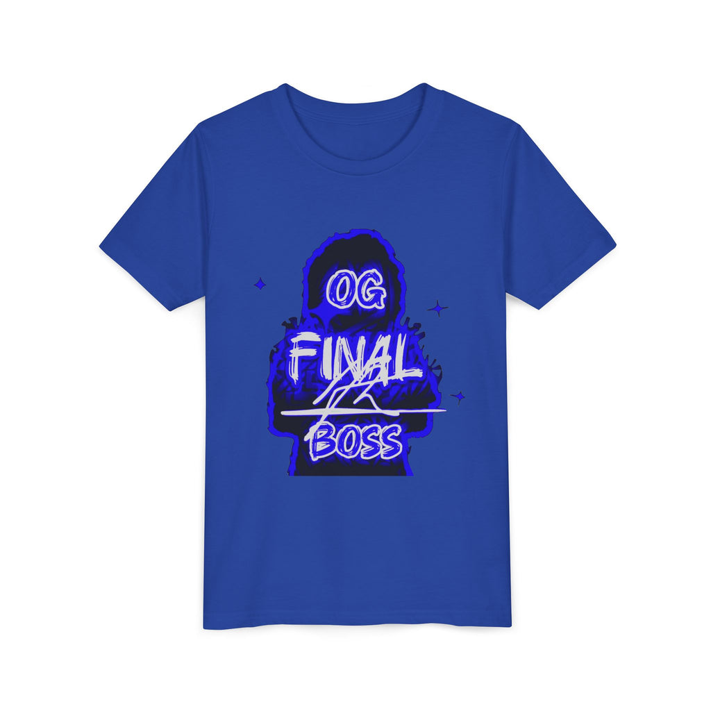 Youth Tee — "OG Final Boss" - Sapphire - Graphic Shirt