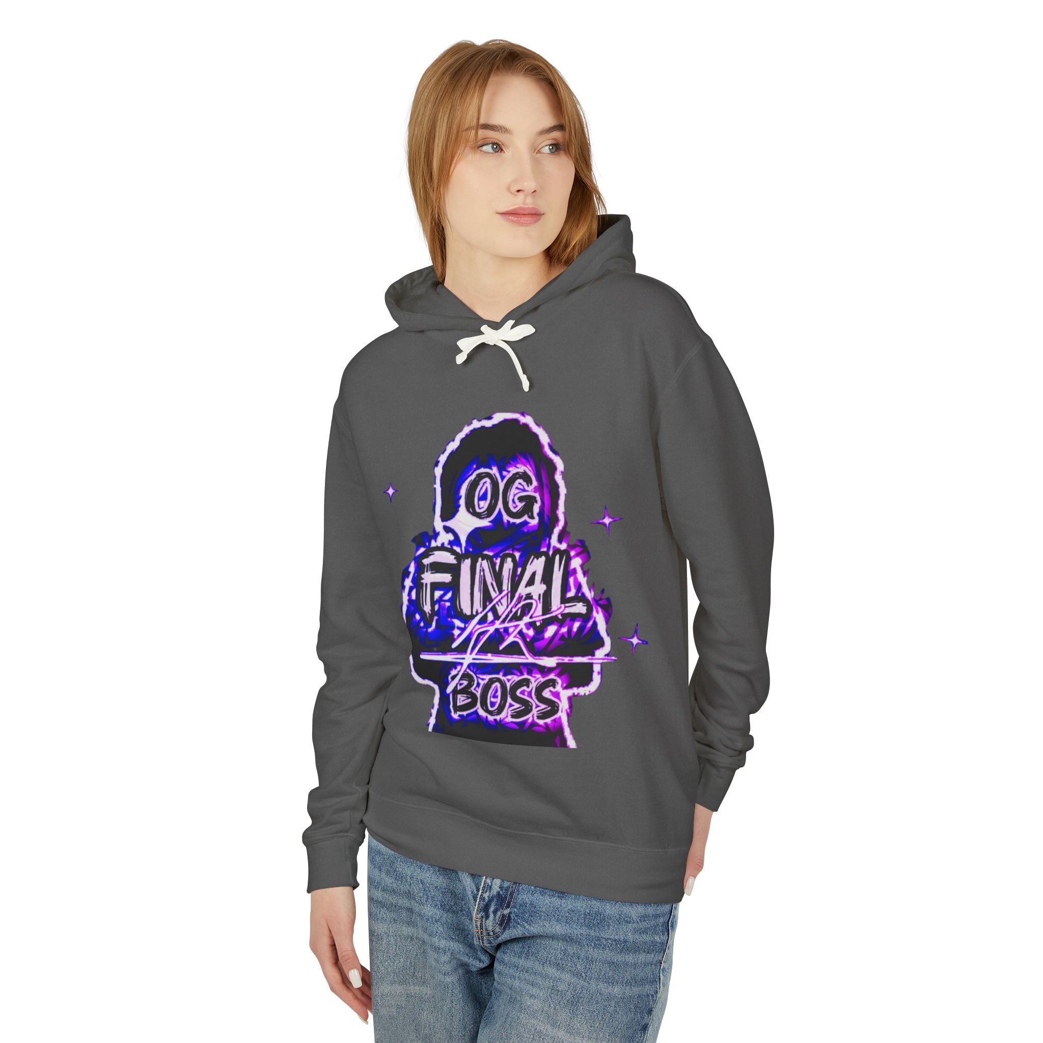 OG Final Boss Hoodie — Amethyst graphic Pullover