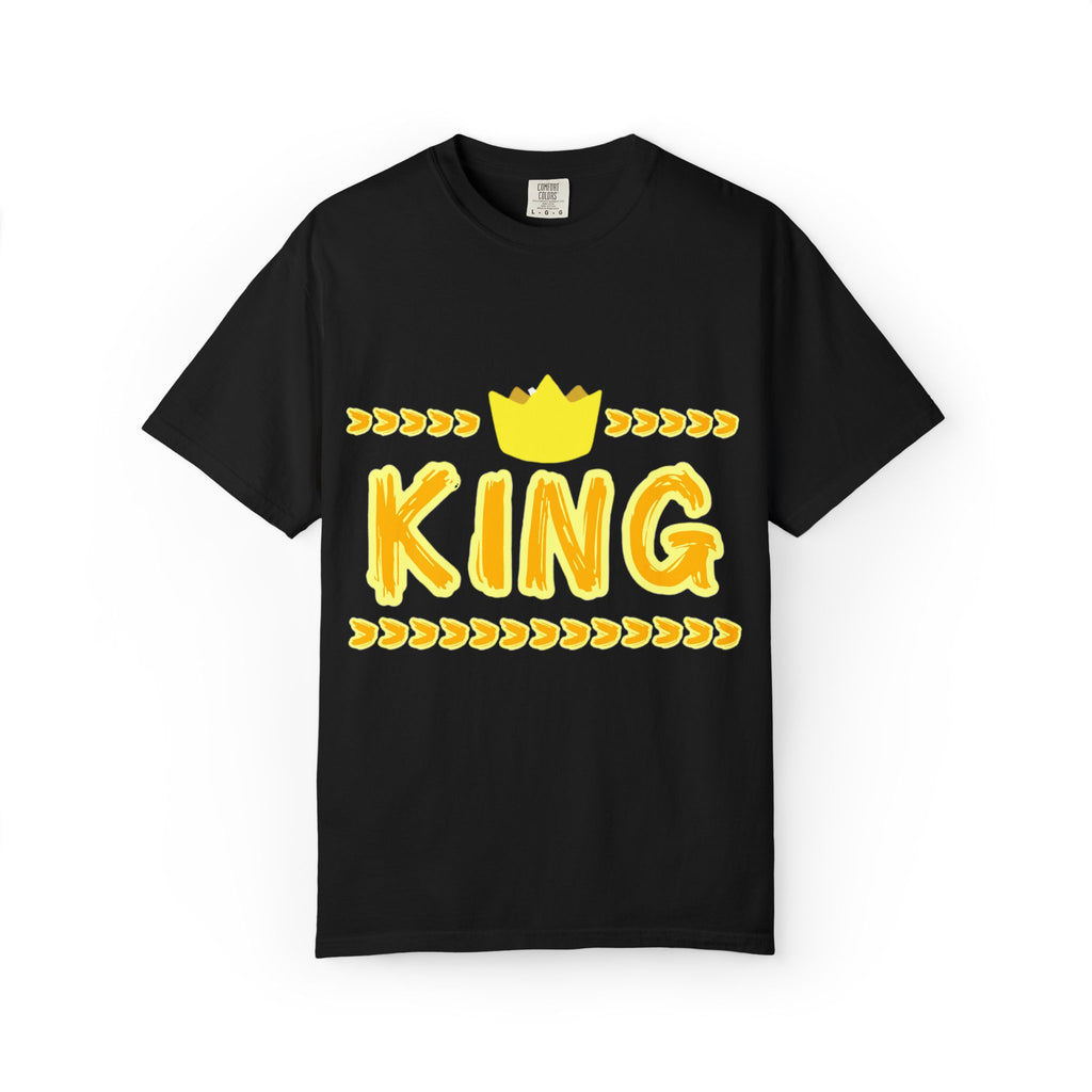 King graphic Yellow - Unisex Garment-Dyed T-shirt
