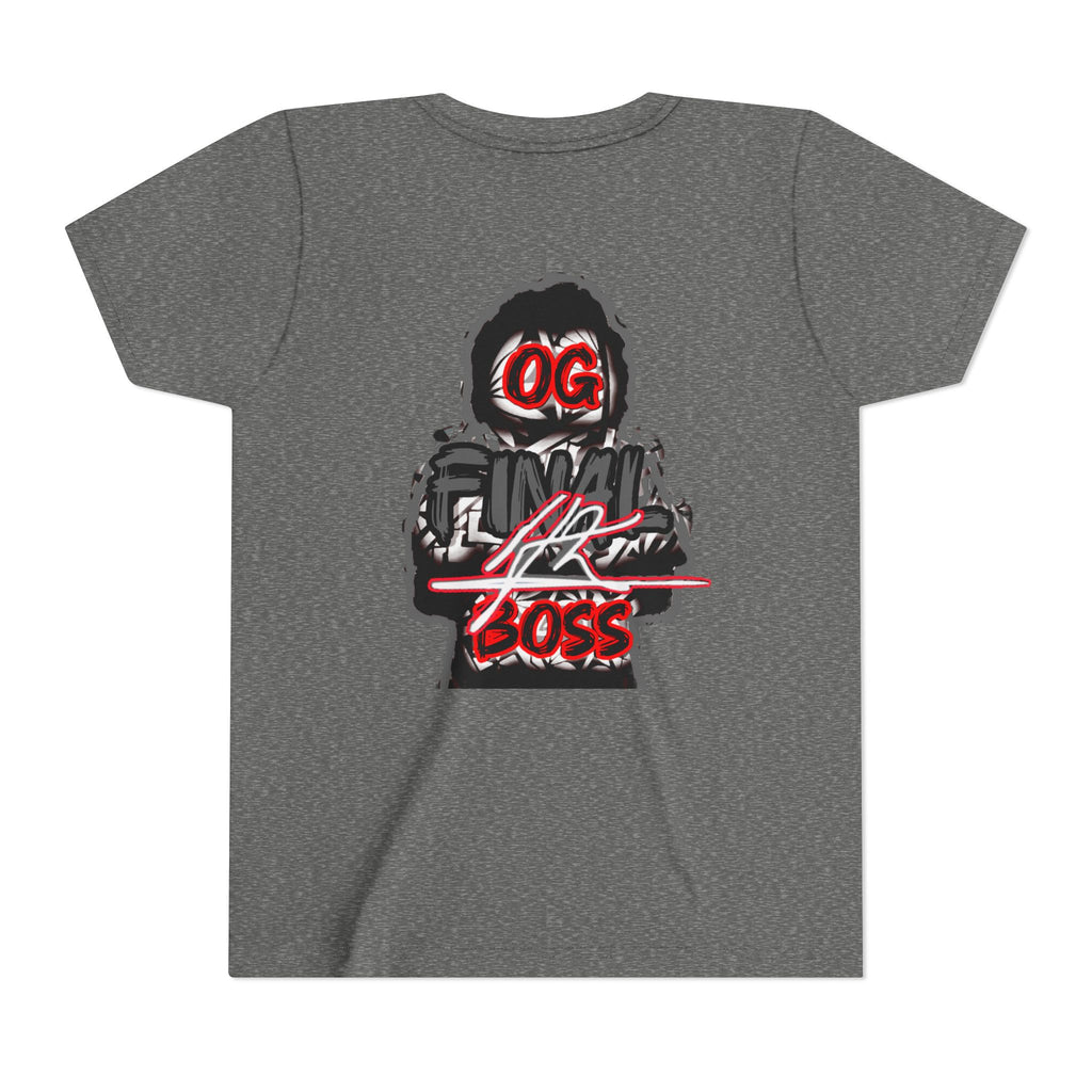 Youth Tee — "OG Final Boss" - Platinum - Graphic Shirt