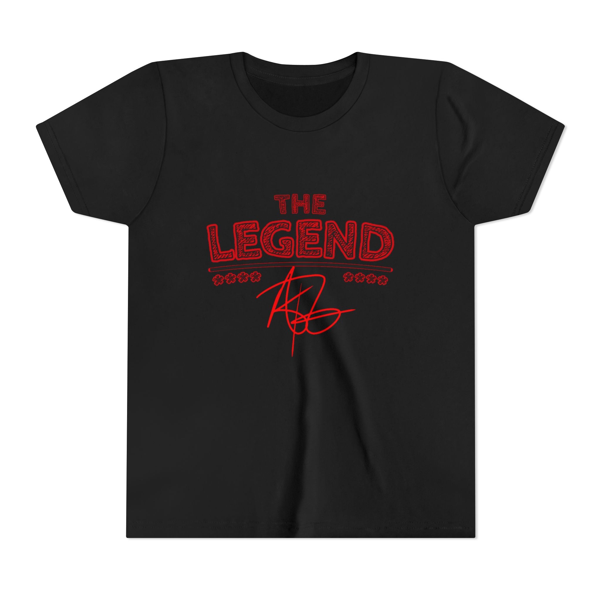 Youth Tee “The Legend” Graphic Shirt with Signature & Star Back Print