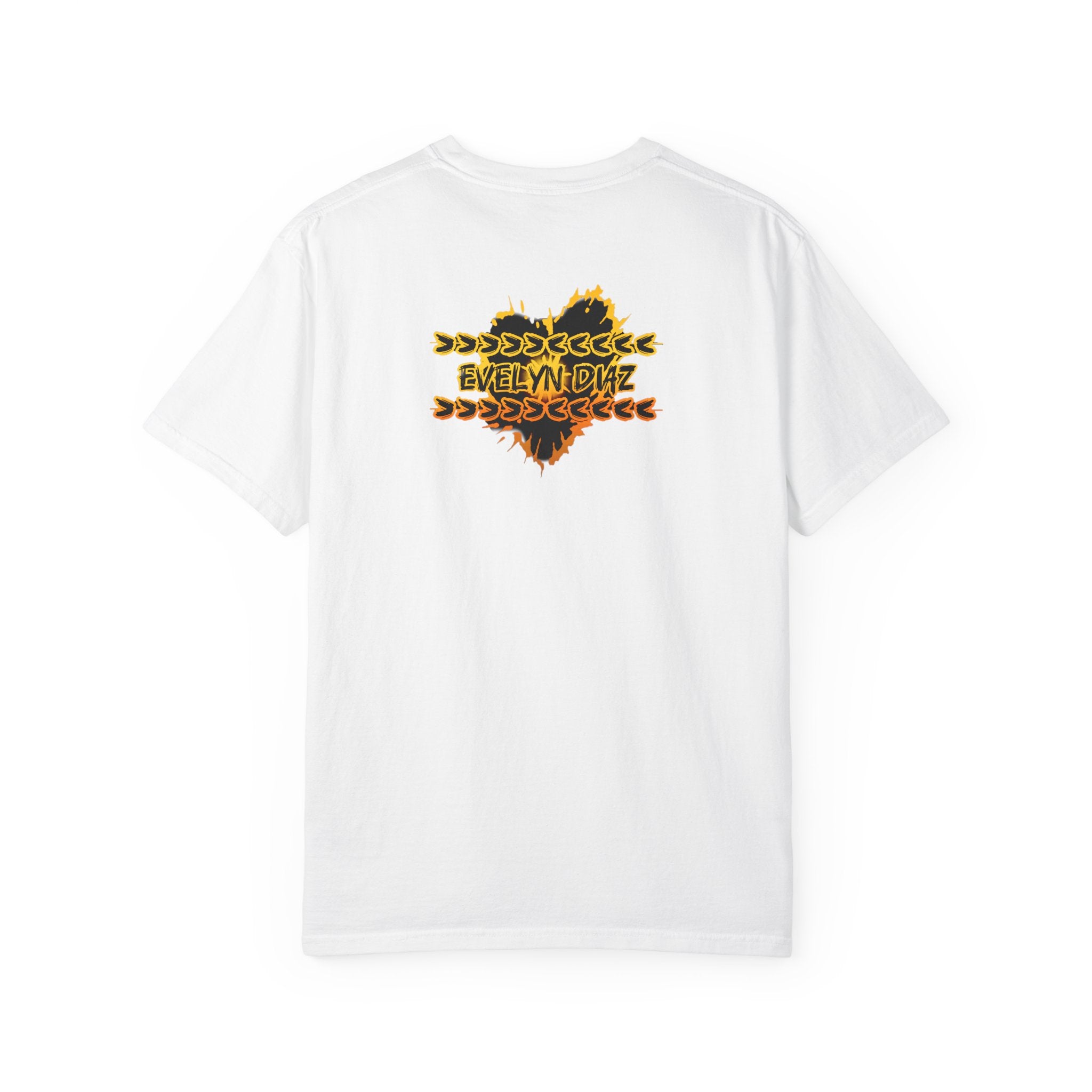 T-Shirt — Bold 'BADASS' Flame Graphic Tee (Back Name Accent)