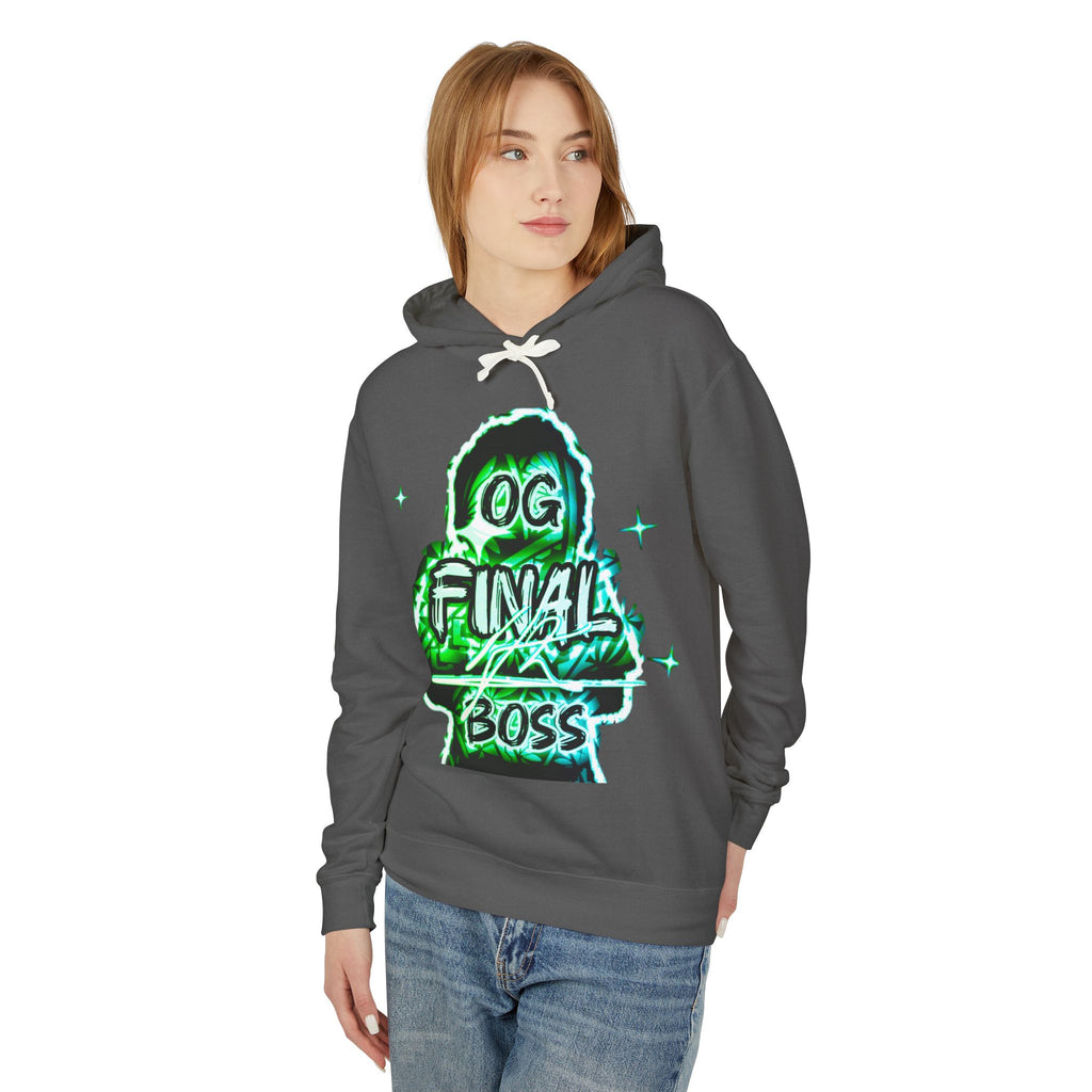 OG Final Boss Hoodie — Emerald Graphic Pullover