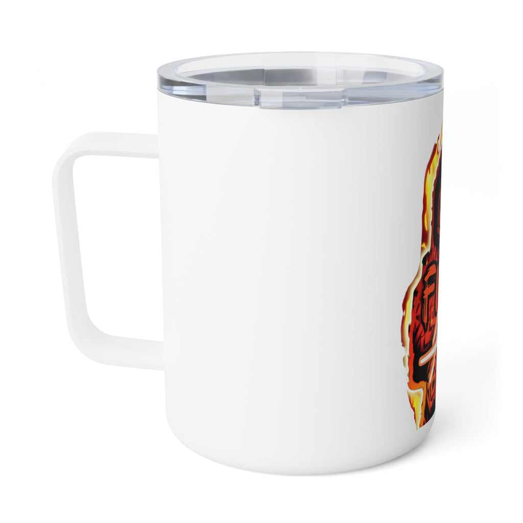 OG Final Boss Coffee Mug – 10oz - Flame Orange - Insulated Travel Tumbler