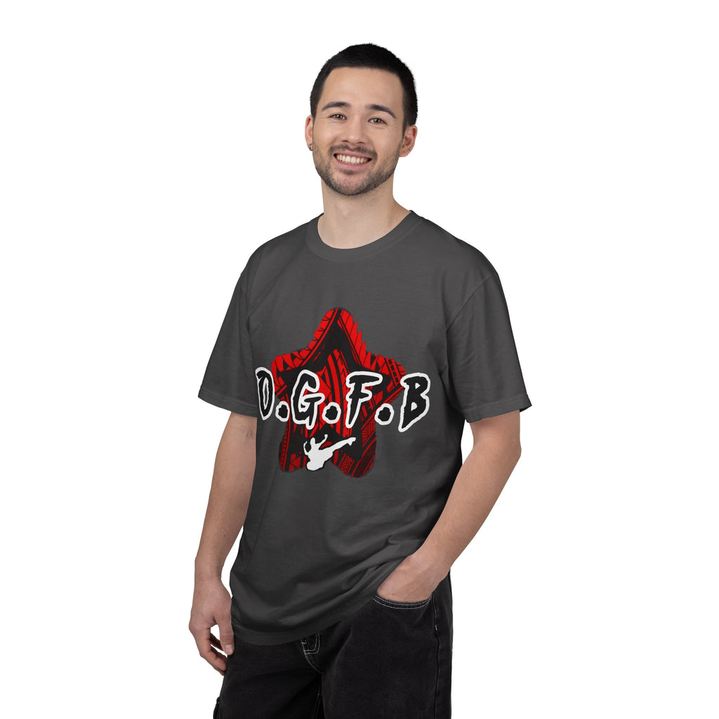 O.G.F.B - Halo Graphic - Red Streetwear Unisex Garment-Dyed T-shirt