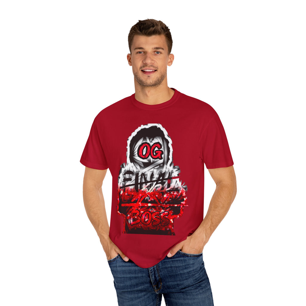 OG F Boss Unisex Garment-Dyed T-shirt