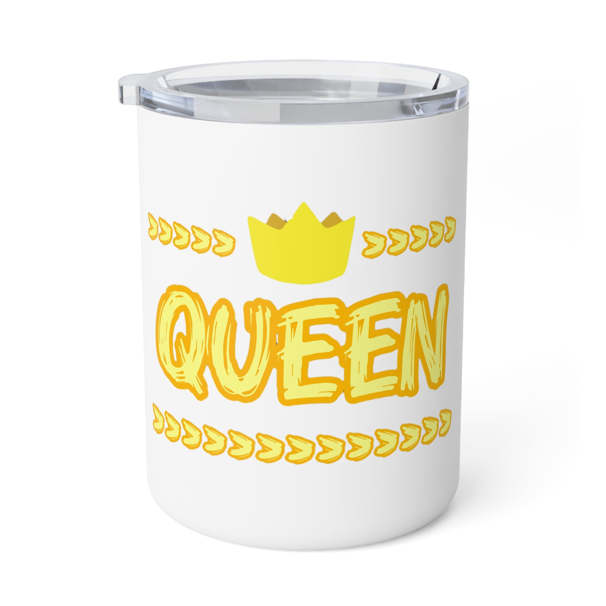 Queen Insulated Coffee Mug — 10oz Travel Tumbler with Crown Design