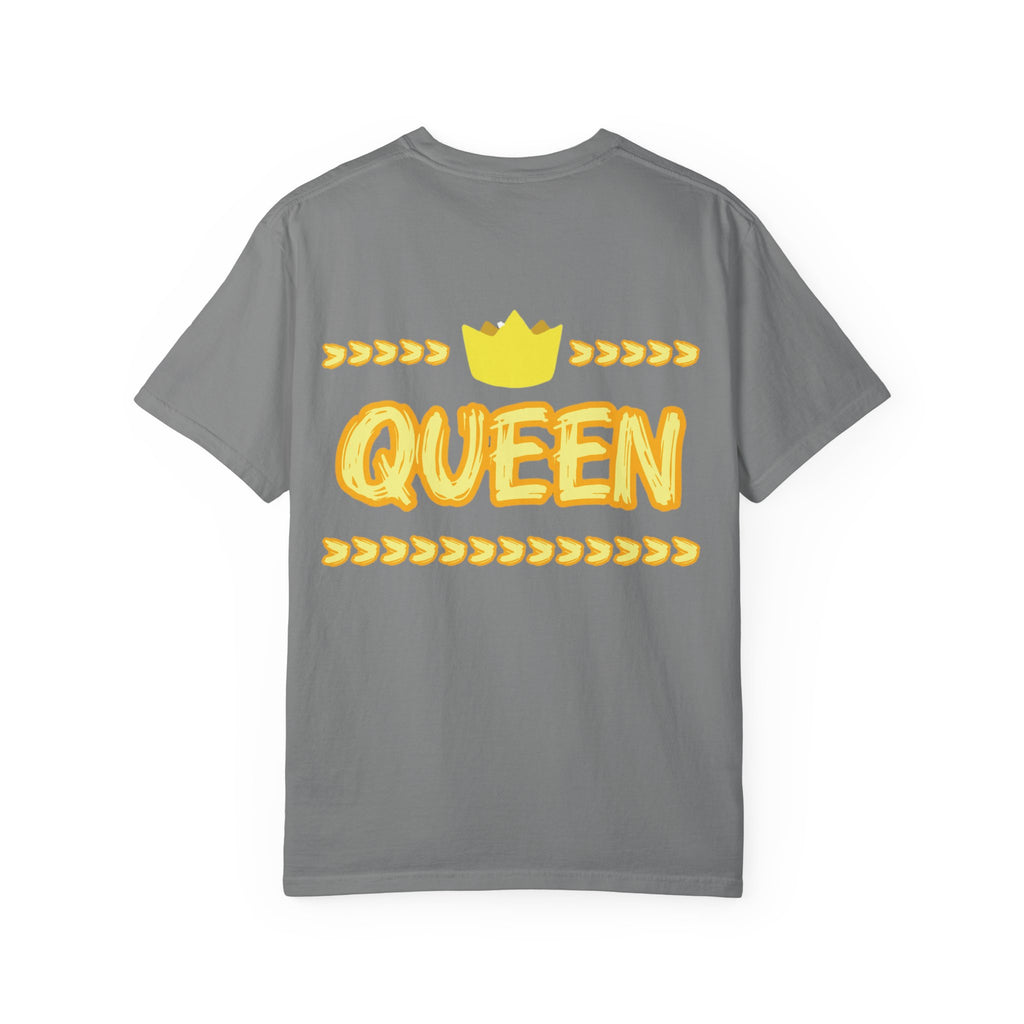 Queen Graphic T-Shirt — Yellow Crown Casual Tee