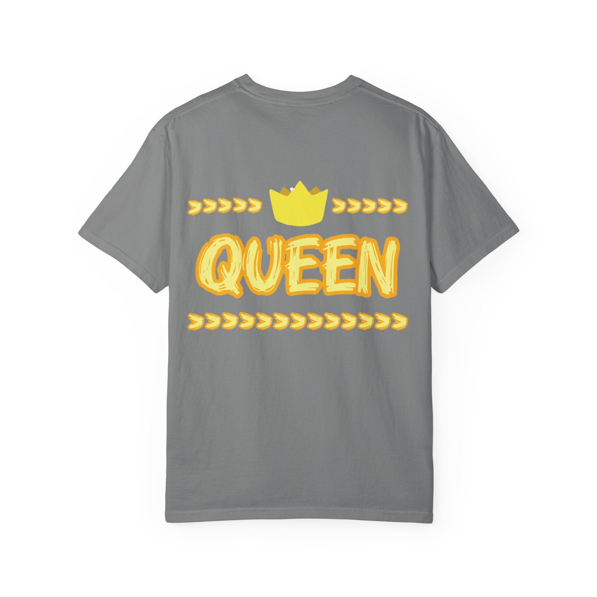 Queen Graphic T-Shirt — Yellow Crown Casual Tee