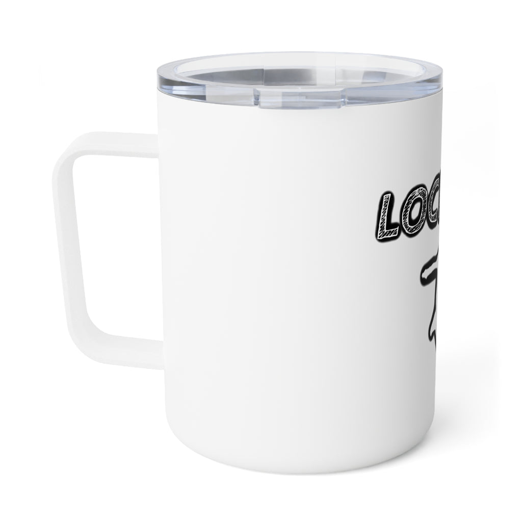 Insulated Coffee Mug - "Locked In" Motivational Design (10oz)