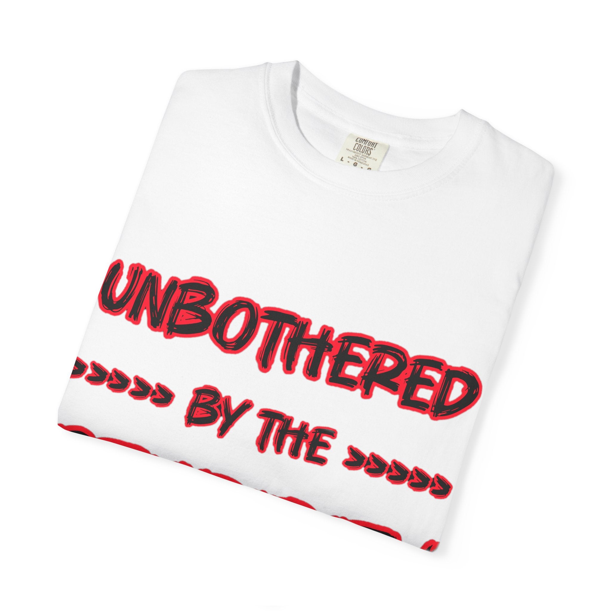 "Unbothered by the Stupidity" Unisex Garment-Dyed T-shirt
