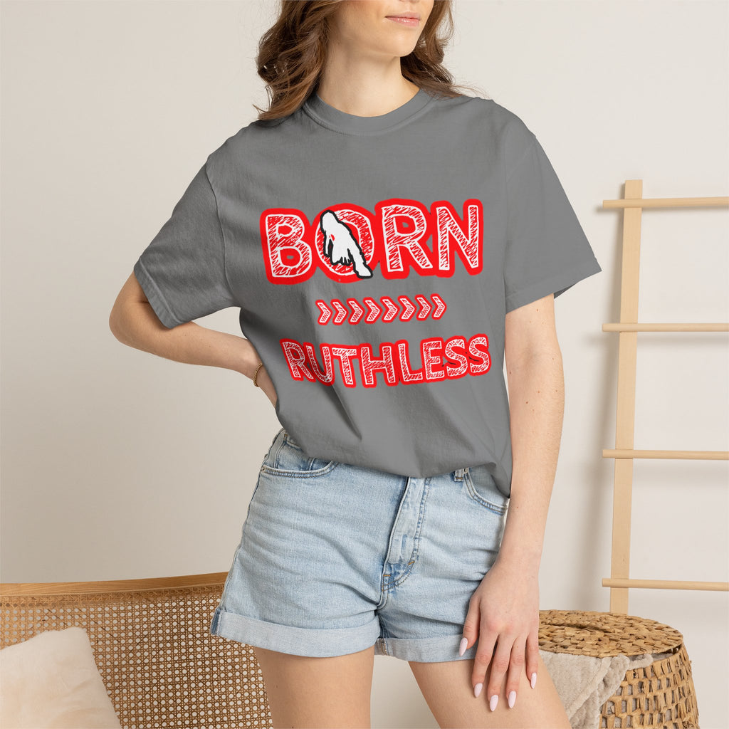 Born Ruthless T-Shirt — Graphic White Tee with 'Born Ruthless' & TheOgFinalBoss Logo