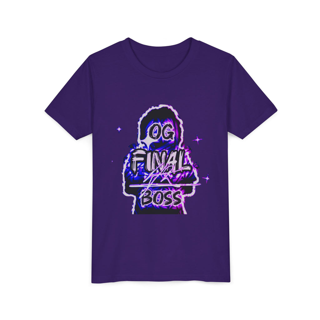 Youth Tee — "OG Final Boss" - Amethyst - Graphic Shirt
