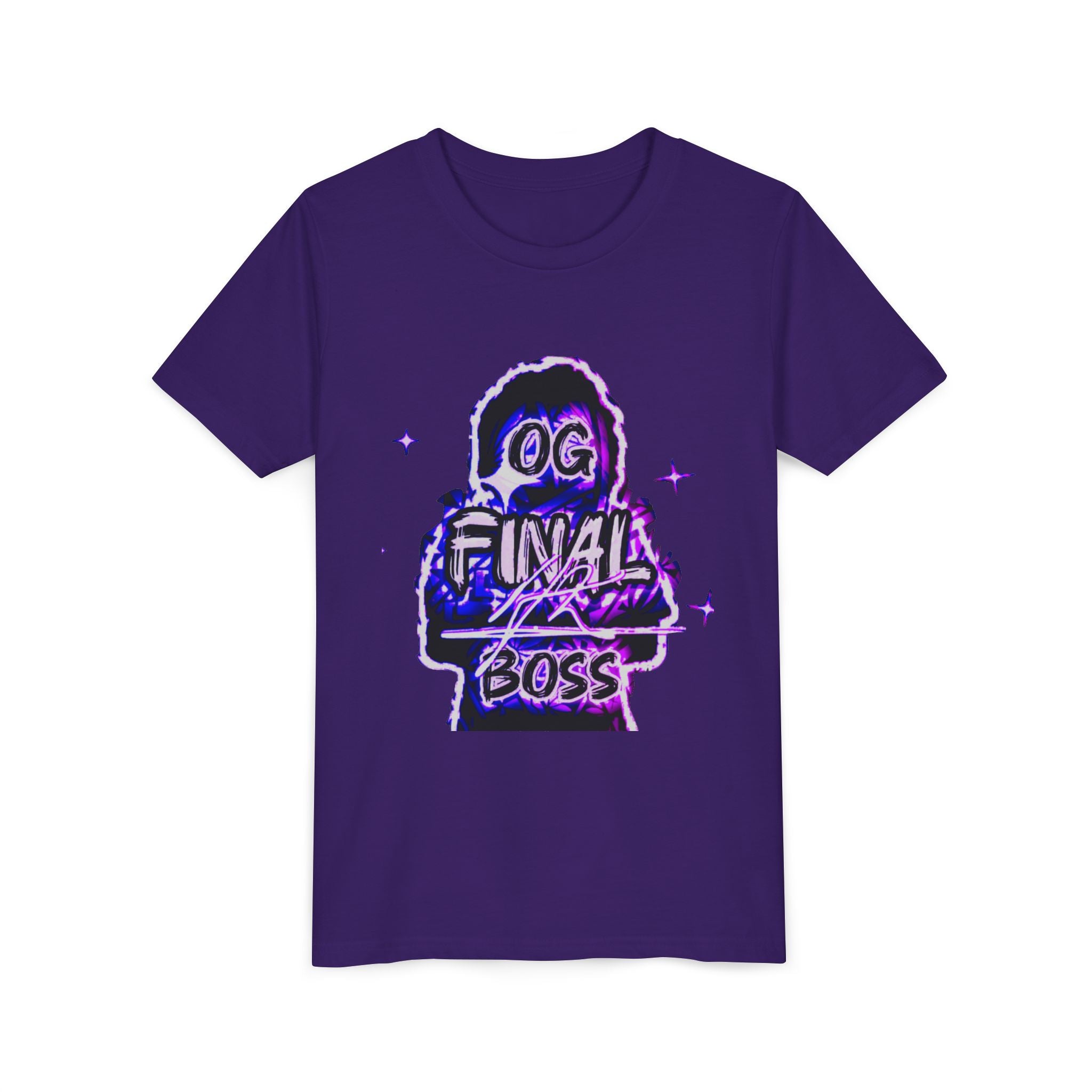 Youth Tee — "OG Final Boss" - Amethyst - Graphic Shirt
