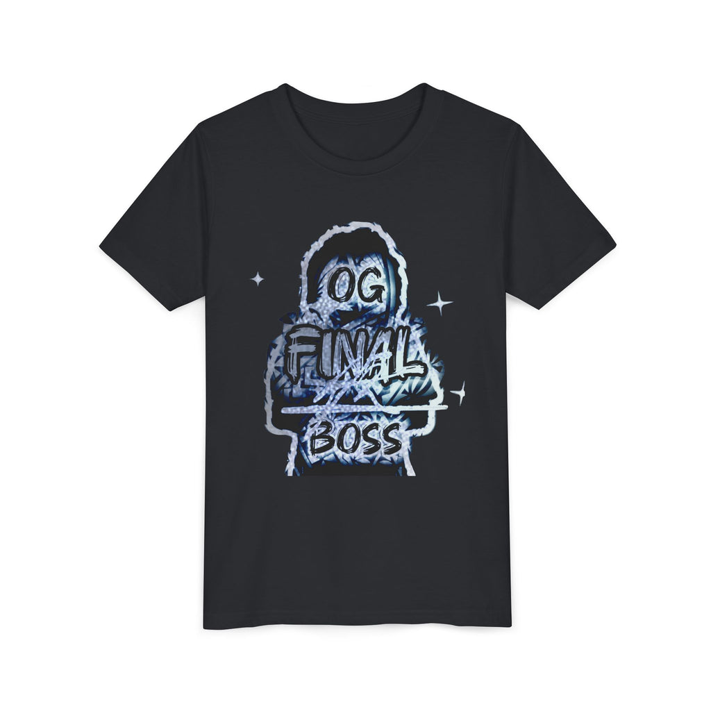 Youth Tee — "OG Final Boss" - Silver - Graphic Kids T‑Shirt