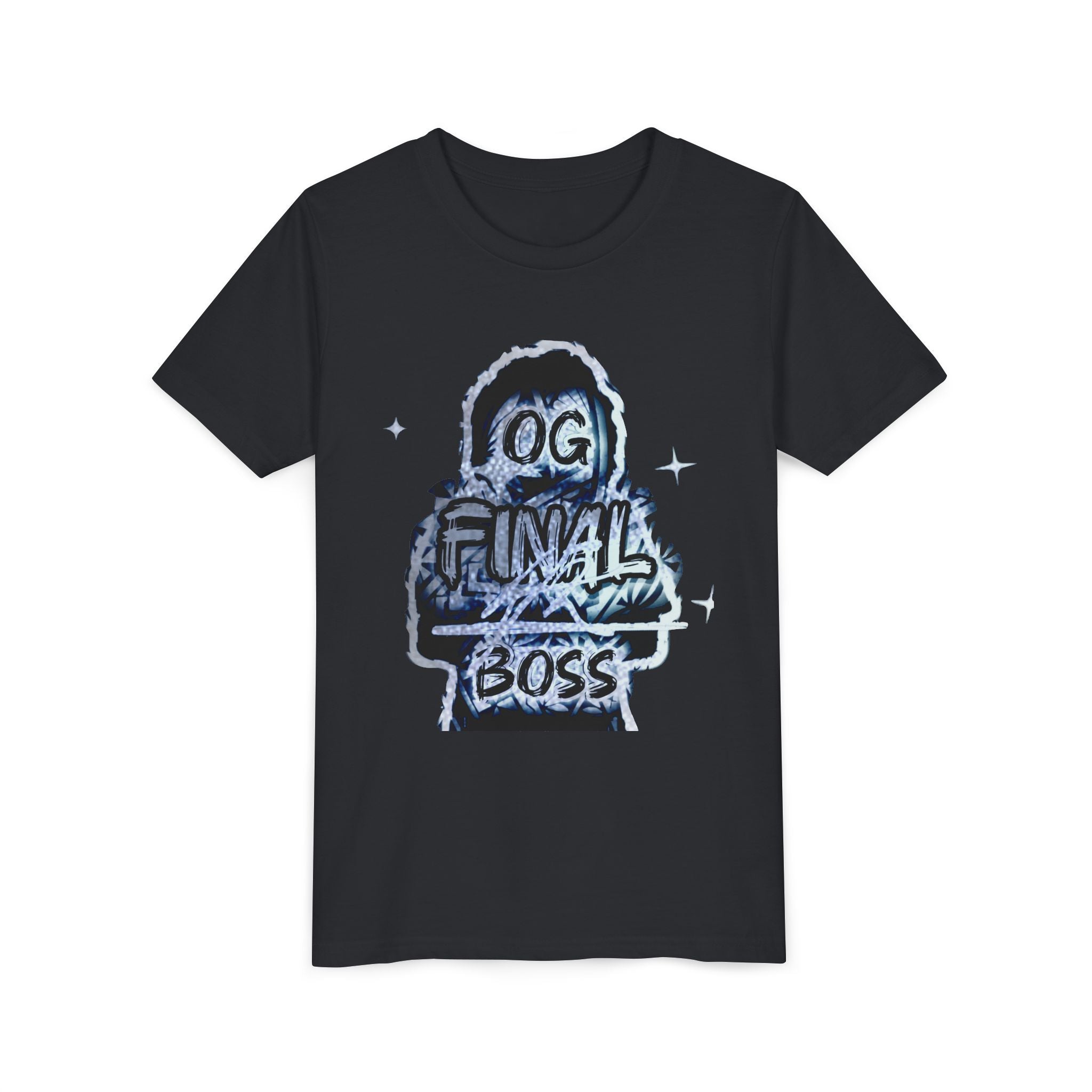 Youth Tee — "OG Final Boss" - Silver - Graphic Kids T‑Shirt