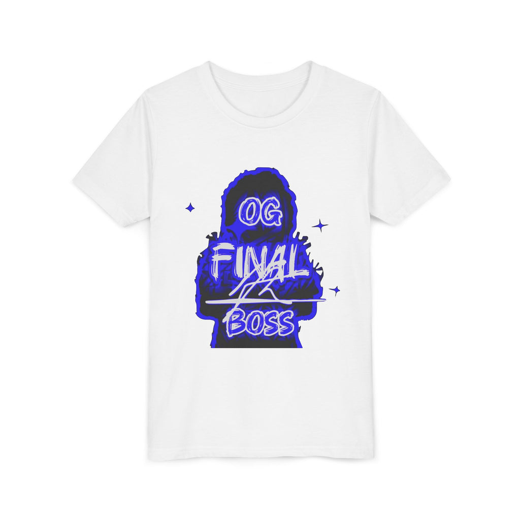 Youth Tee — "OG Final Boss" - Sapphire - Graphic Shirt