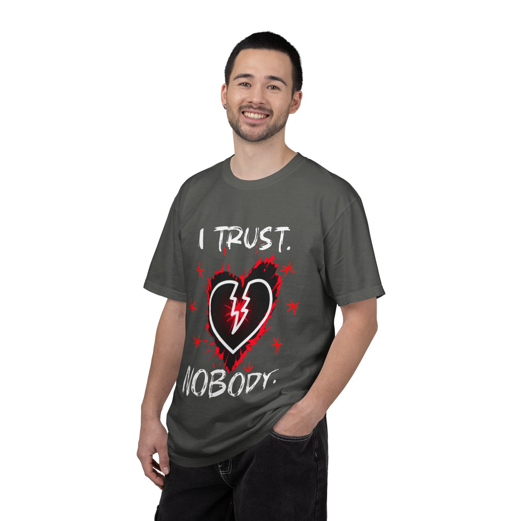 Broken Heart Graphic T-Shirt — Lightning Bolt Punk Tee