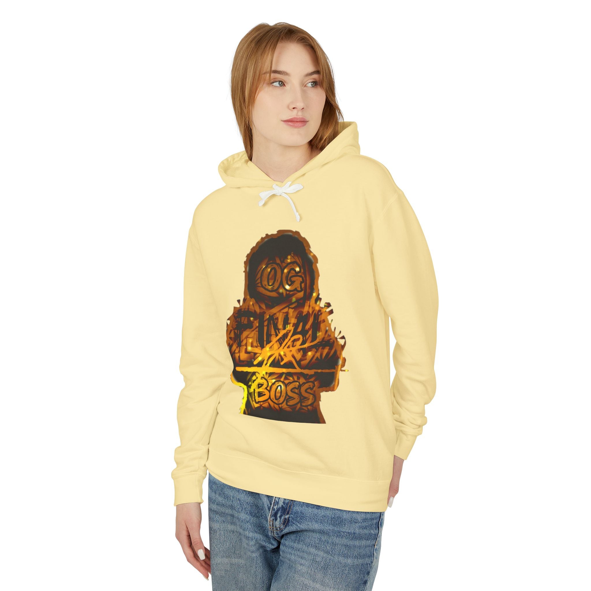 OG Final Boss Hoodie — Golden - graphic Pullover