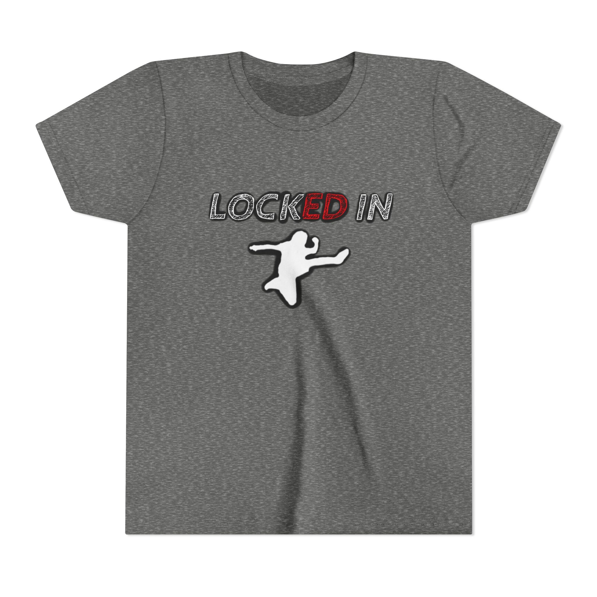 Youth Tee — "Locked In" Graphic Kids Shirt with Star Accent
