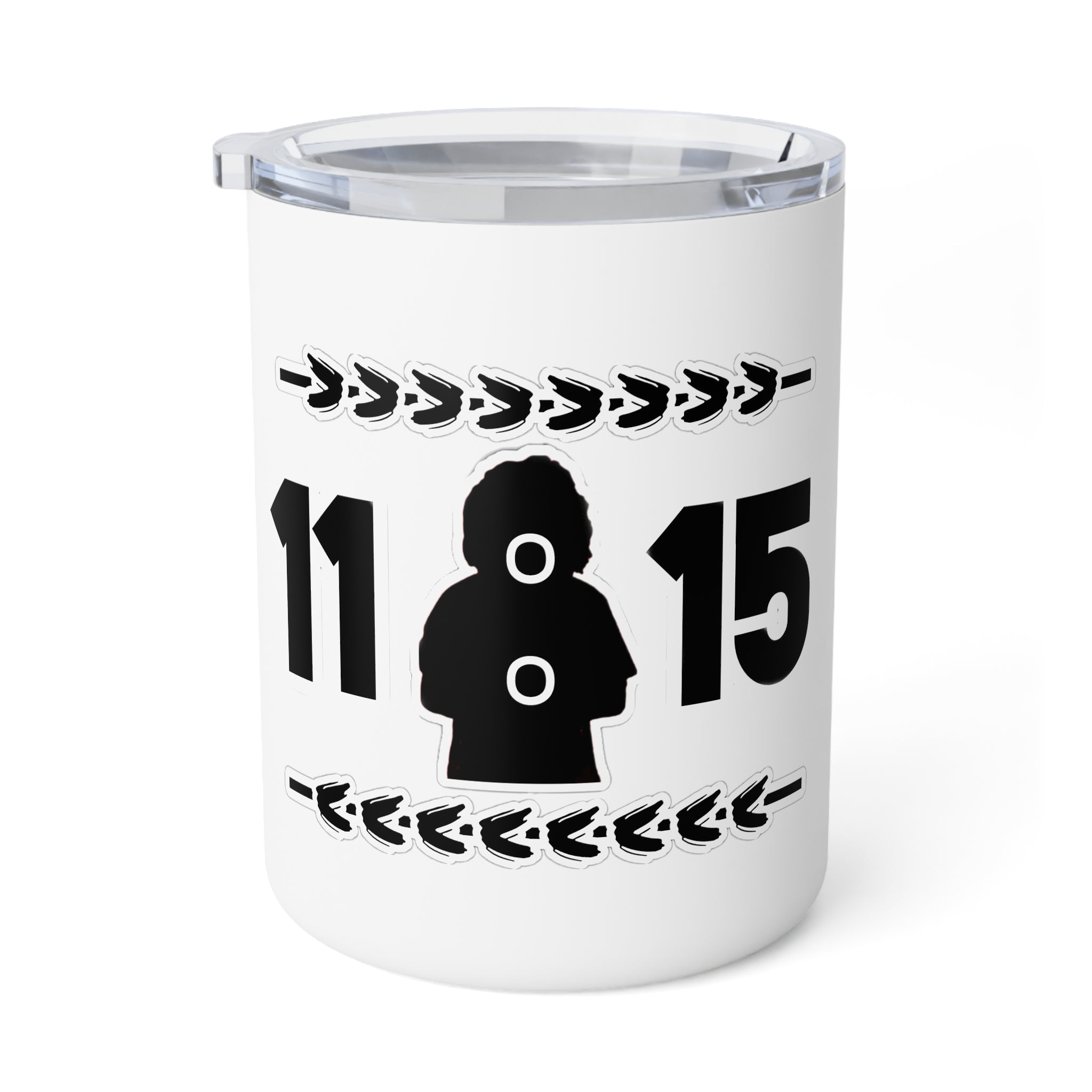 10oz Insulated Coffee Mug — Target Silhouette 11:15 Design