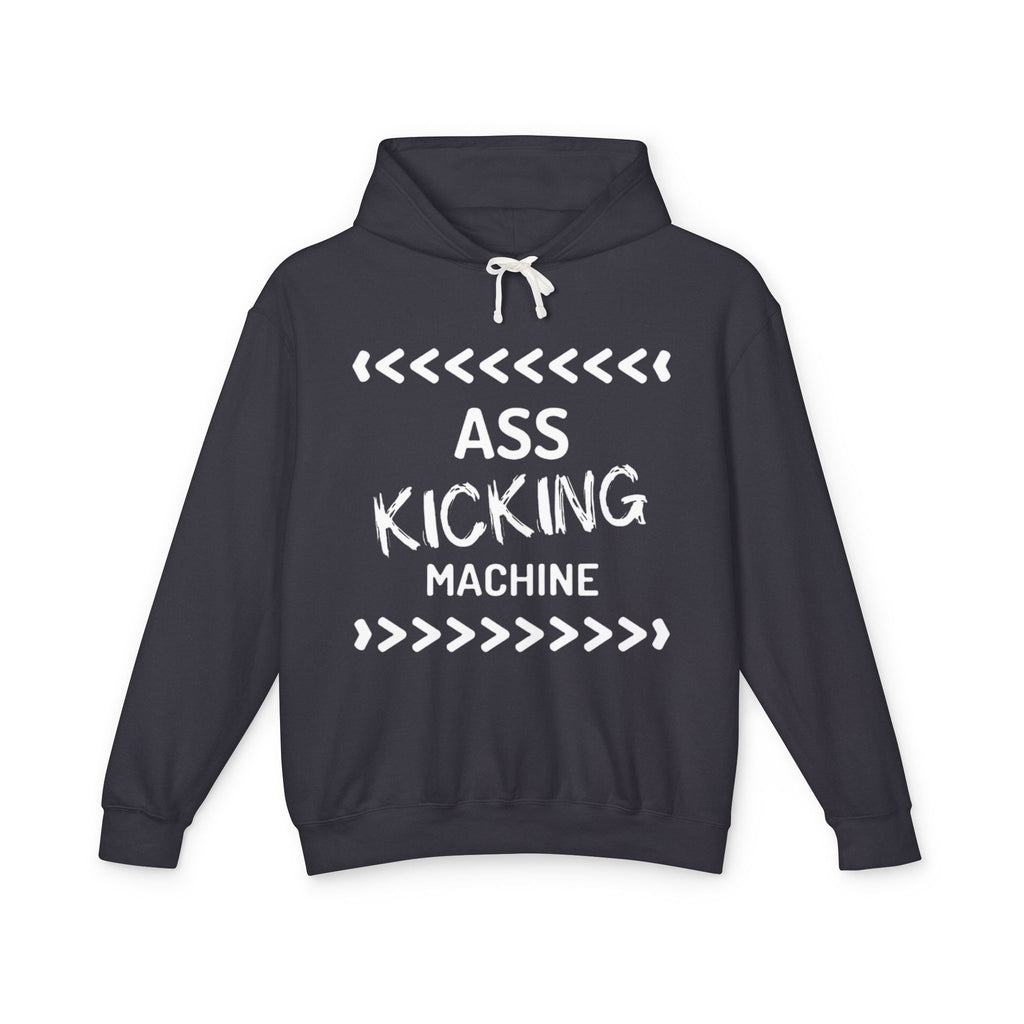 Hoodie — "Ass Kicking Machine" Lightweight Casual Pullover