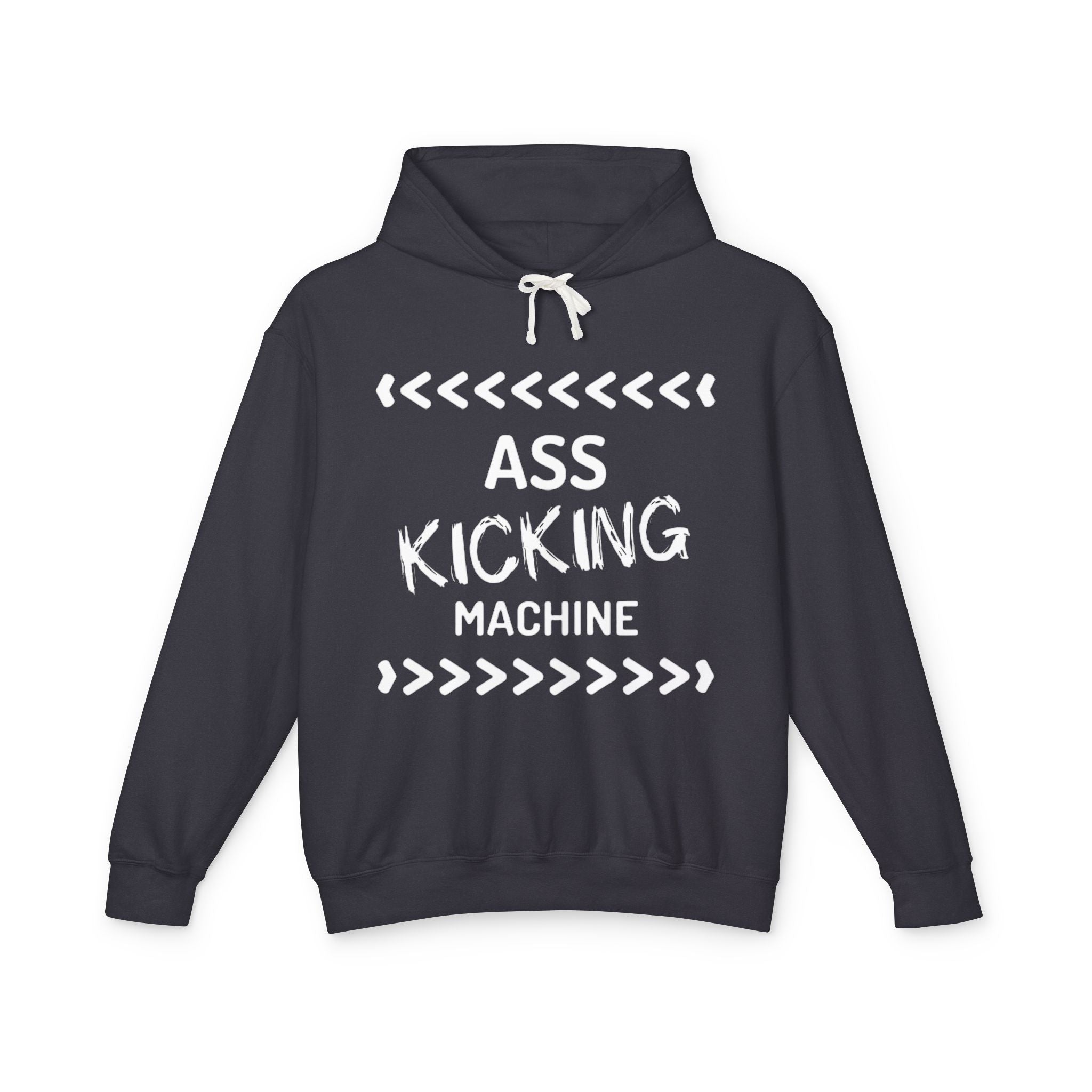Hoodie — "Ass Kicking Machine" Lightweight Casual Pullover