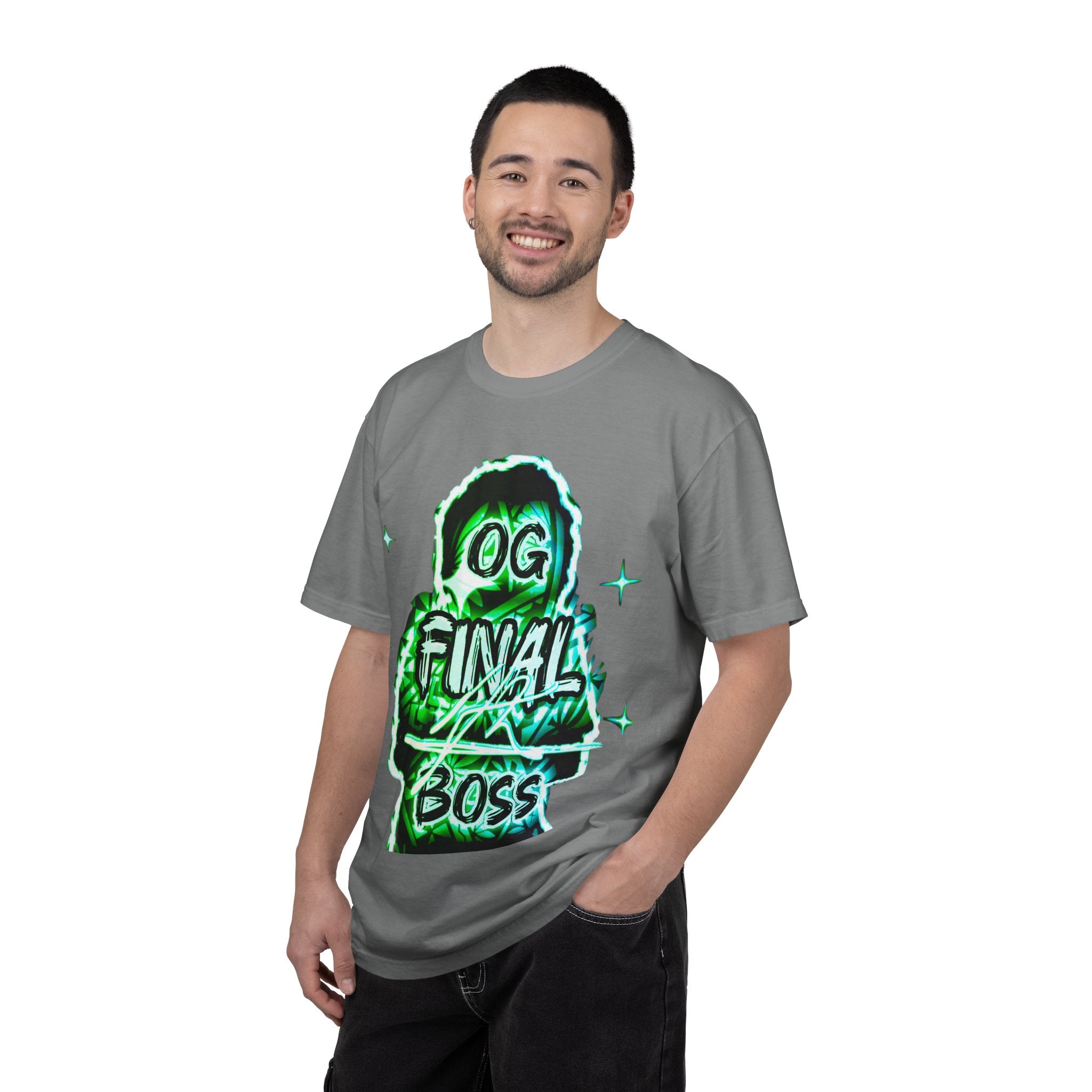 OG Final Boss T-shirt — Emerald Graphic designer
