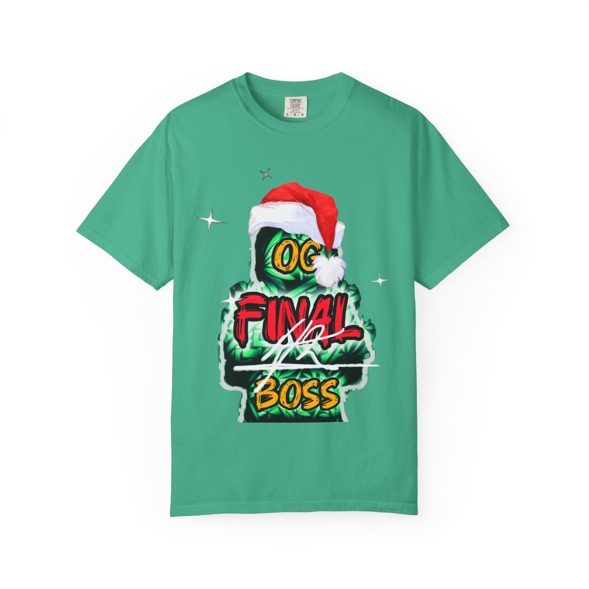 OG final Boss - XMAS Edition - Unisex Garment-Dyed T-shirt