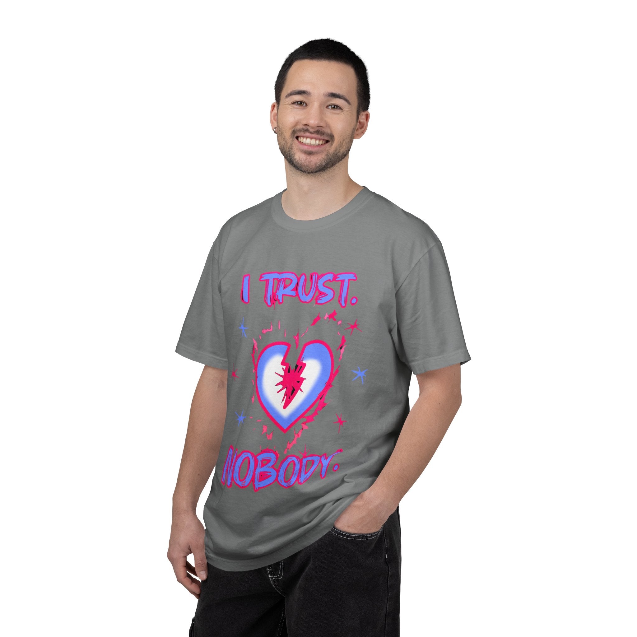 I Trust Nobody Heart Graphic T-Shirt