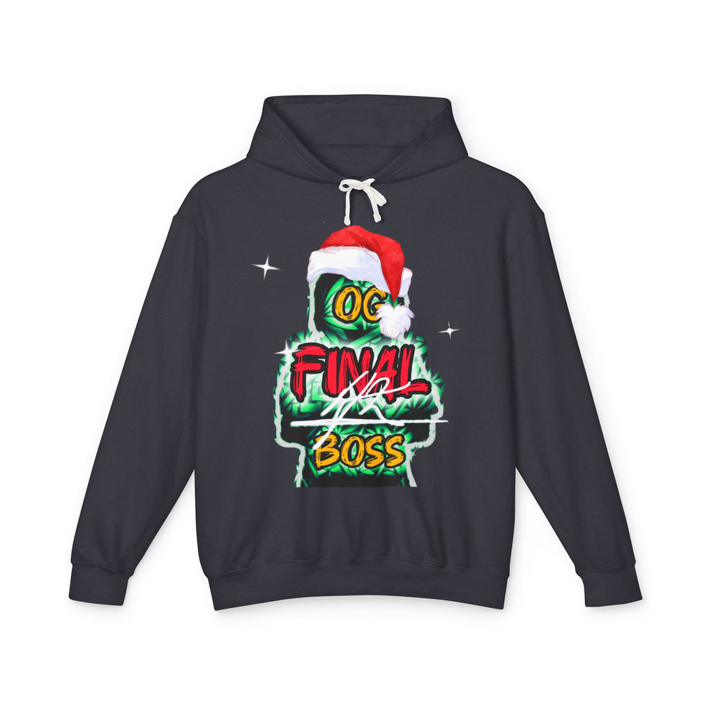 Final Boss OG Christmas Hoodie — Gamer Holiday Pullover with Santa Hat