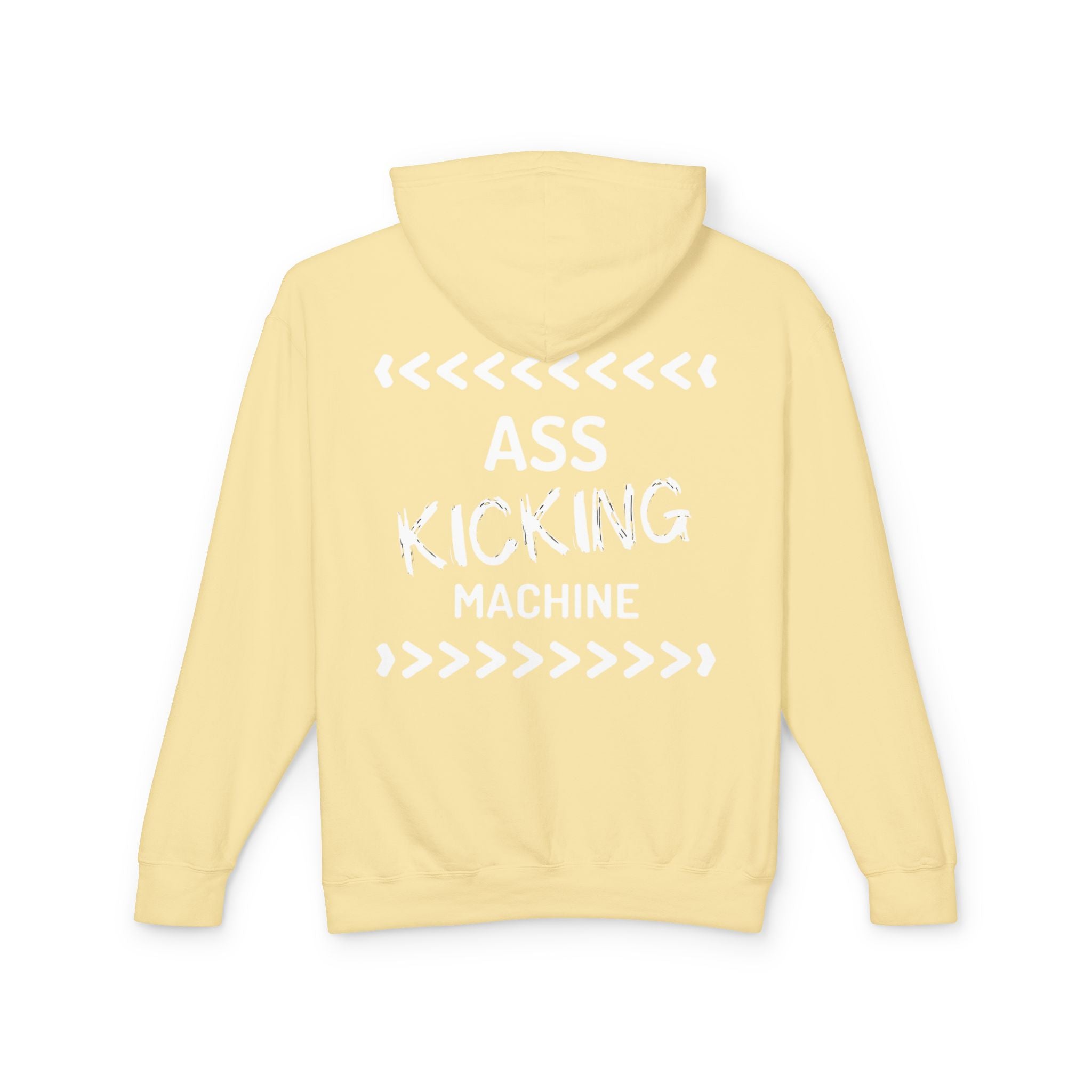 Hoodie — "Ass Kicking Machine" Lightweight Casual Pullover
