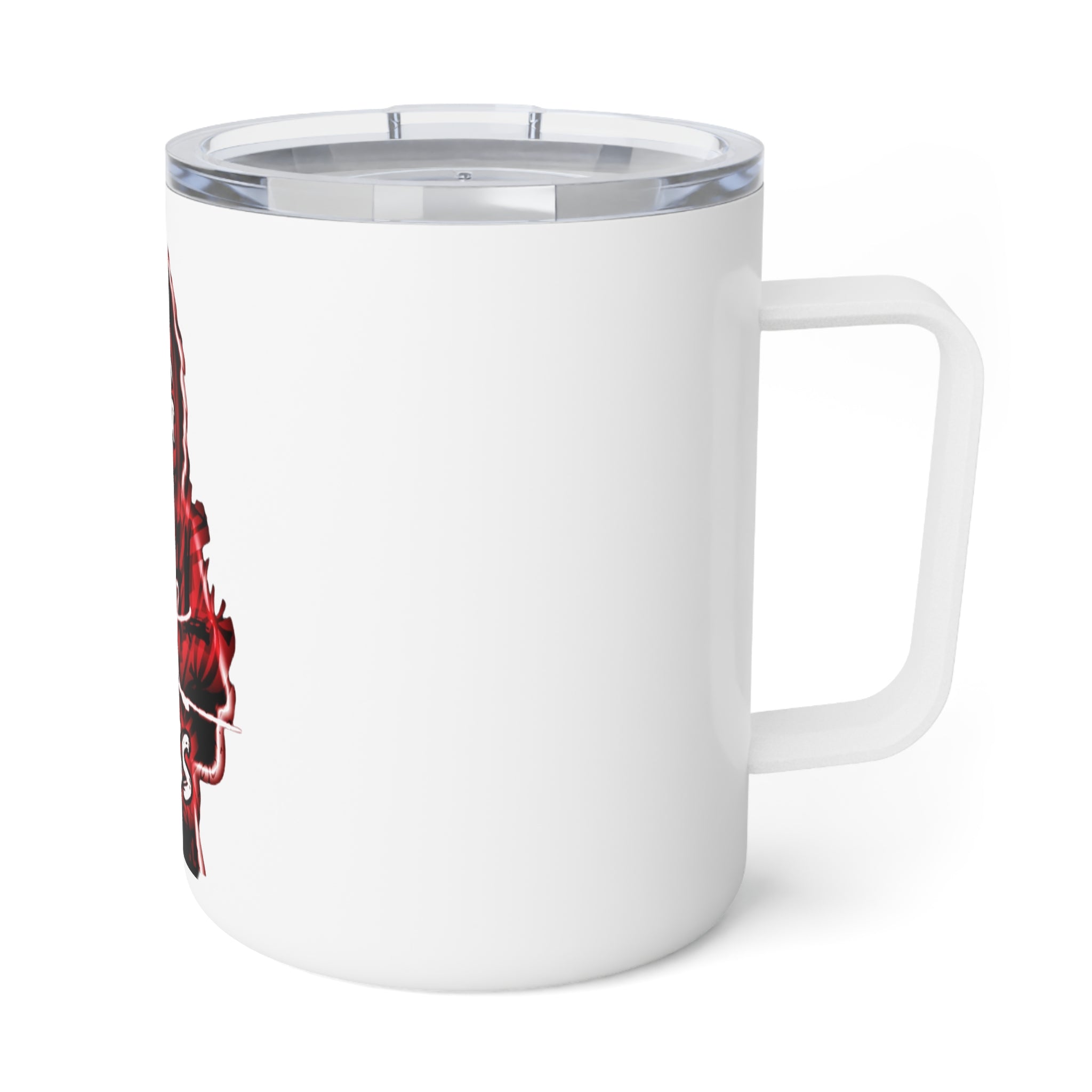 OG Final Boss Insulated Coffee Mug — 10oz Red, white and black Hoodie Graphic Travel Mug