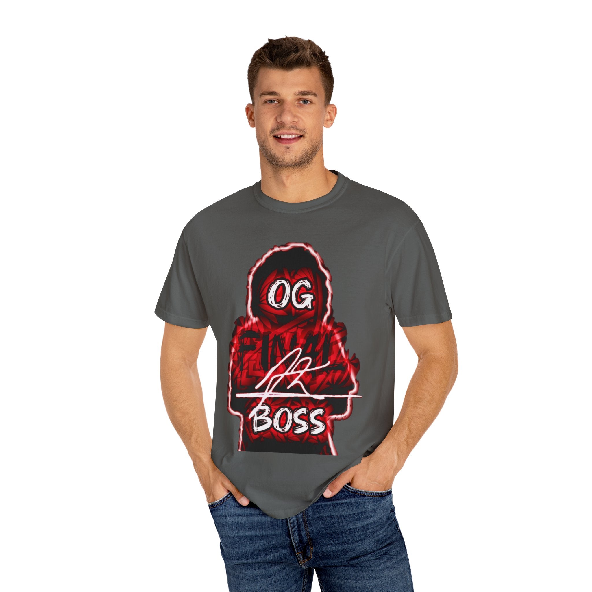 OG final Boss Unisex Garment-Dyed T-Shirt