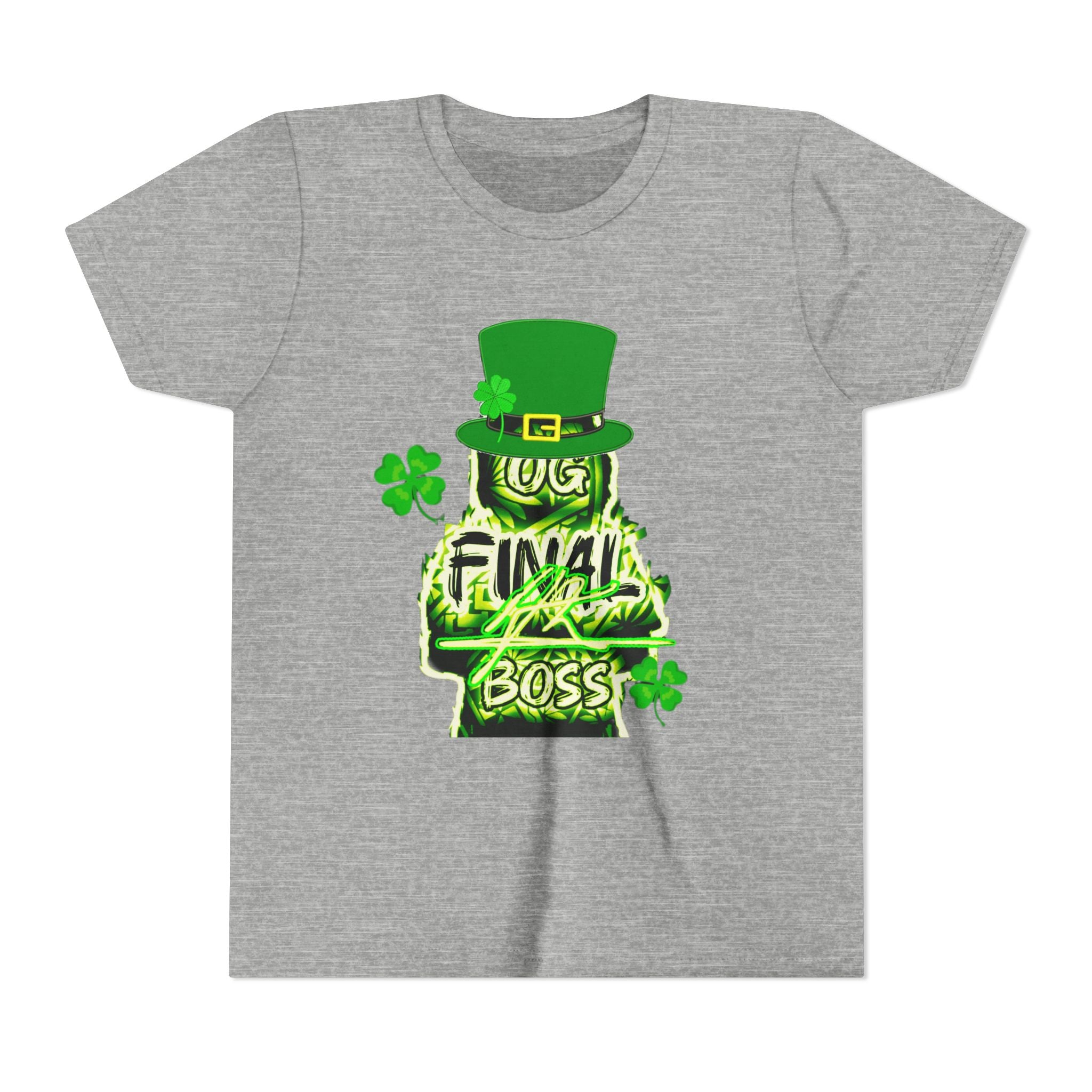 Youth Tee — "OG Final Boss" St. Patrick's Day Leprechaun Graphic