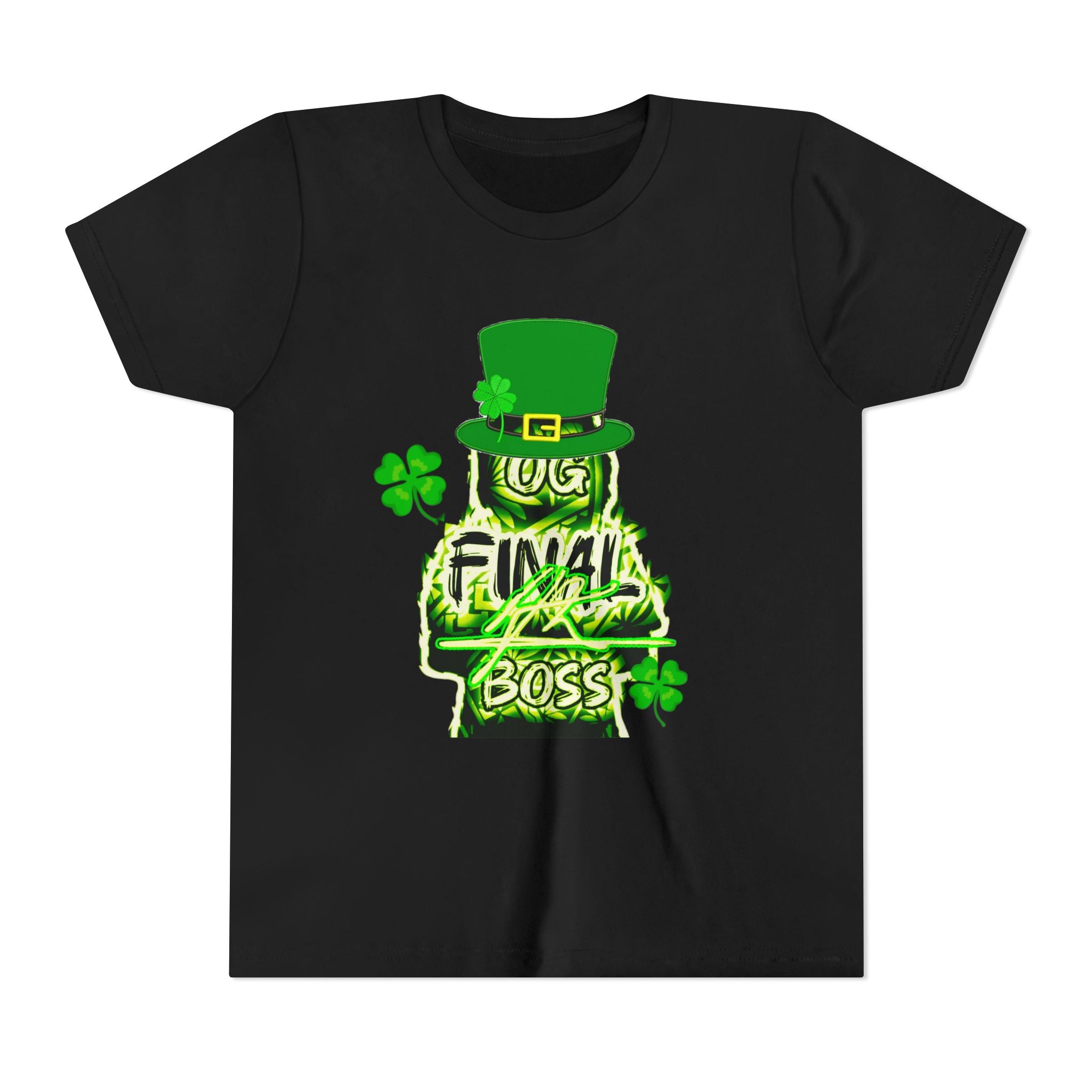 Youth Tee — "OG Final Boss" St. Patrick's Day Leprechaun Graphic