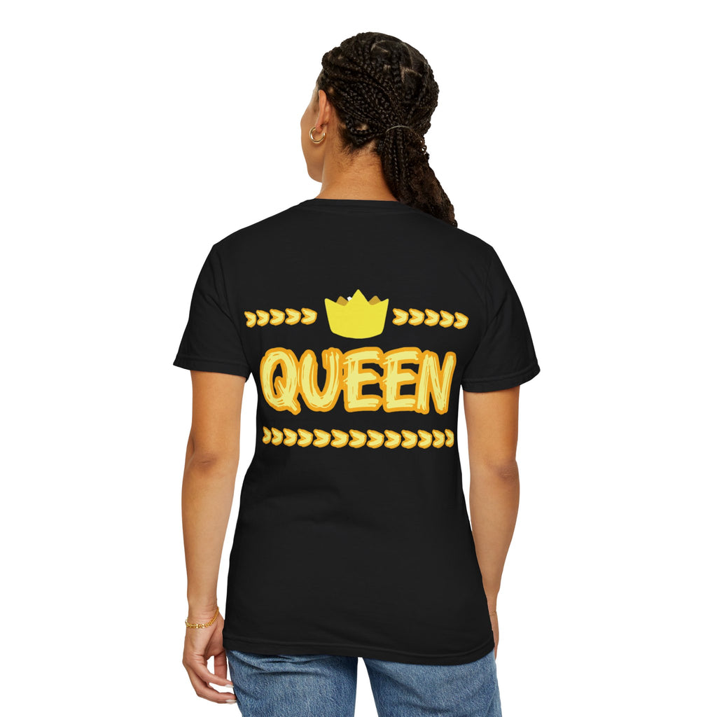 Queen Graphic T-Shirt — Yellow Crown Casual Tee