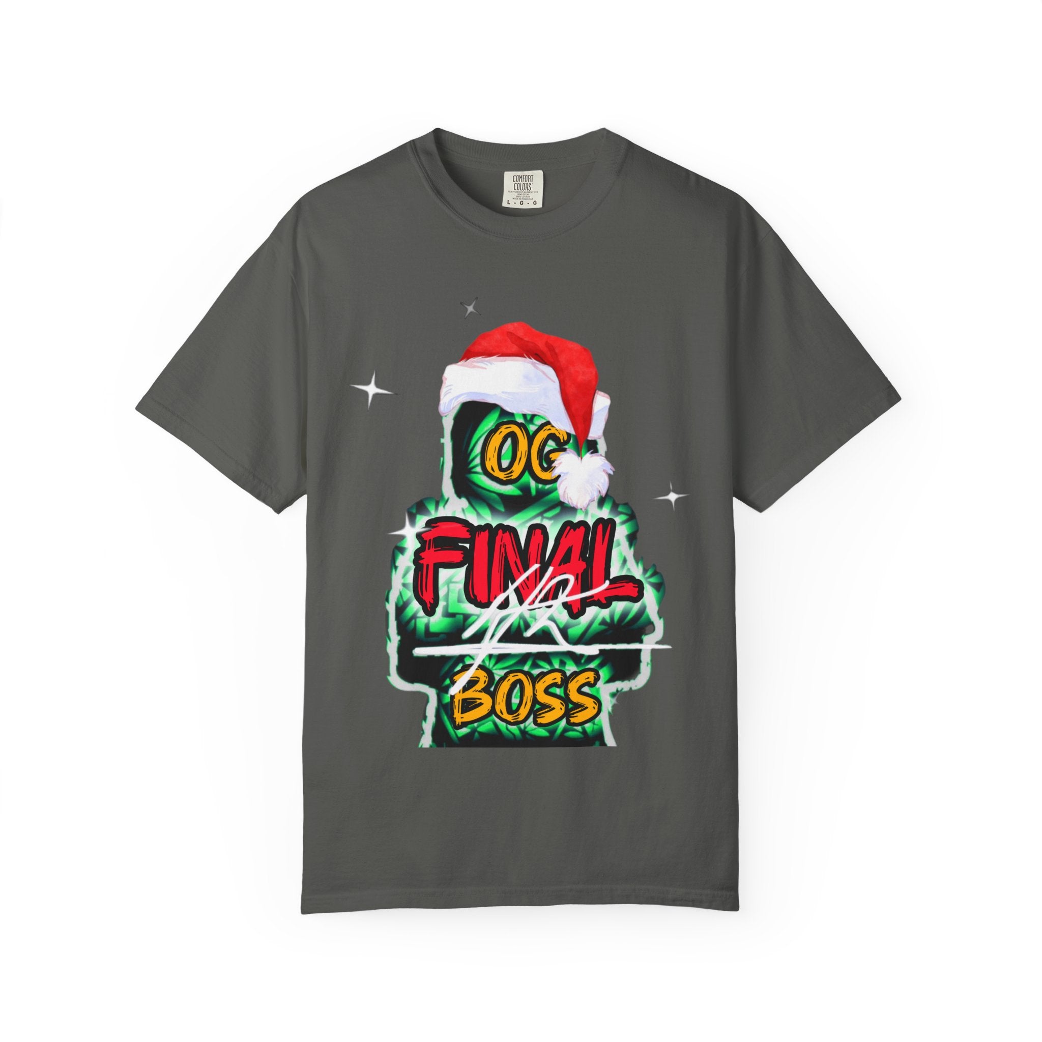 OG final Boss - XMAS Edition - Unisex Garment-Dyed T-shirt